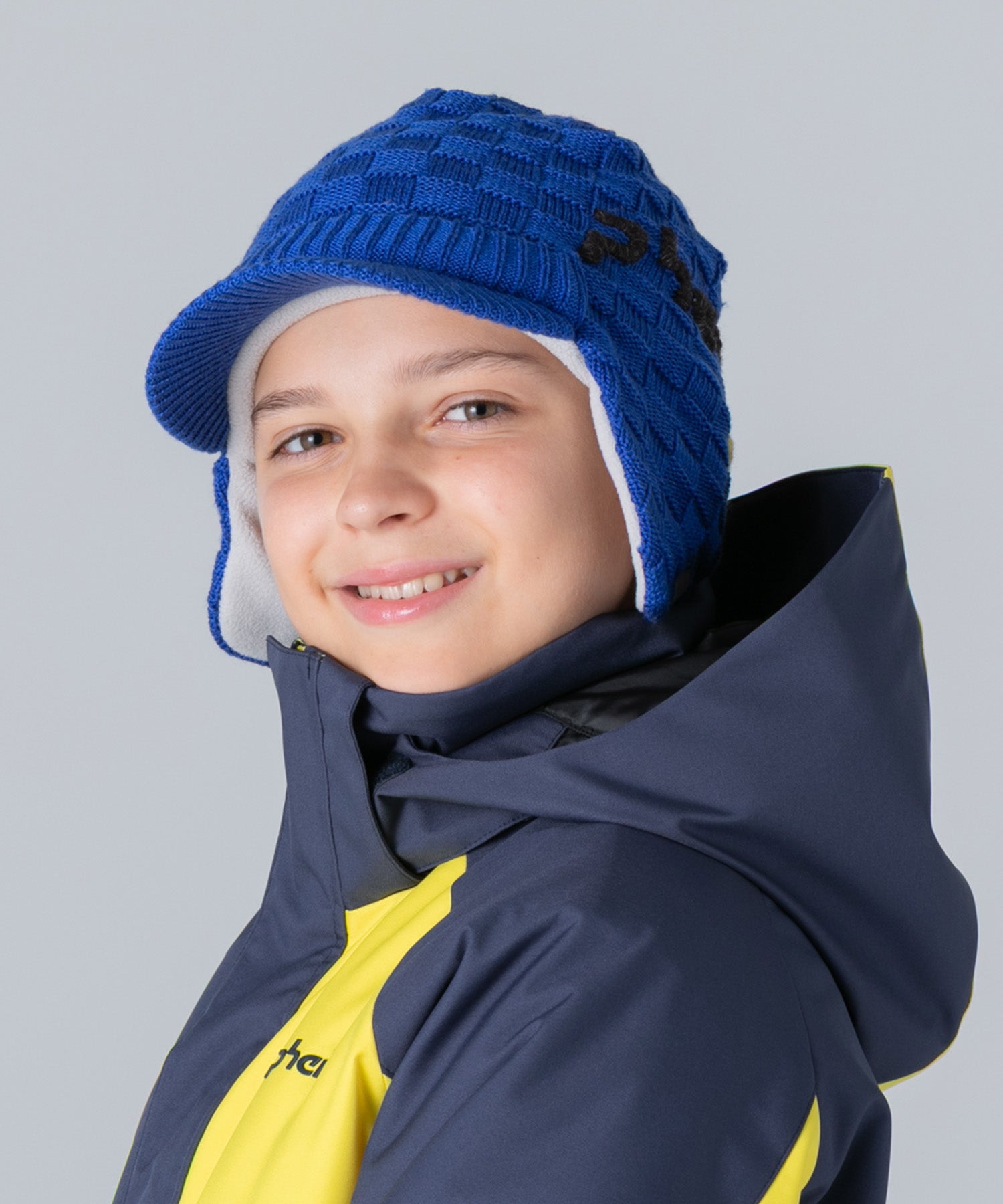 KIDS/JUNIOR】Maskman Earflap Knit Cap マスクマンイヤーフラップット