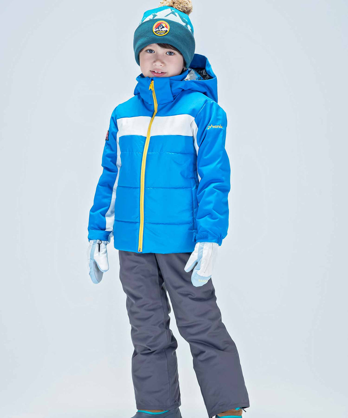 【KIDS/JUNIOR】子供用スキーウェア アウター上下セット ツーピース Winter Treasure Junior Two-piece / Jr / 最大20cmサイズ調整可能 /phenixスキーウェア23AW