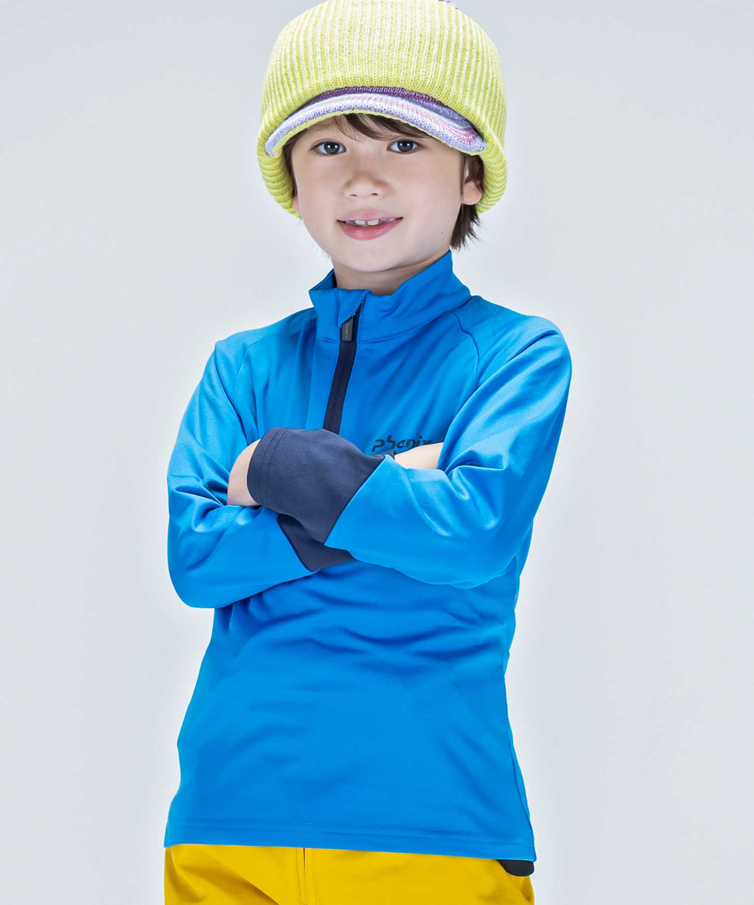 【KIDS/JUNIOR】子供用スキーウェア アンダーウェア インナーウェア Lightning Junior 1/2 Zip Tee / Jr /phenixスキーウェア 23AW