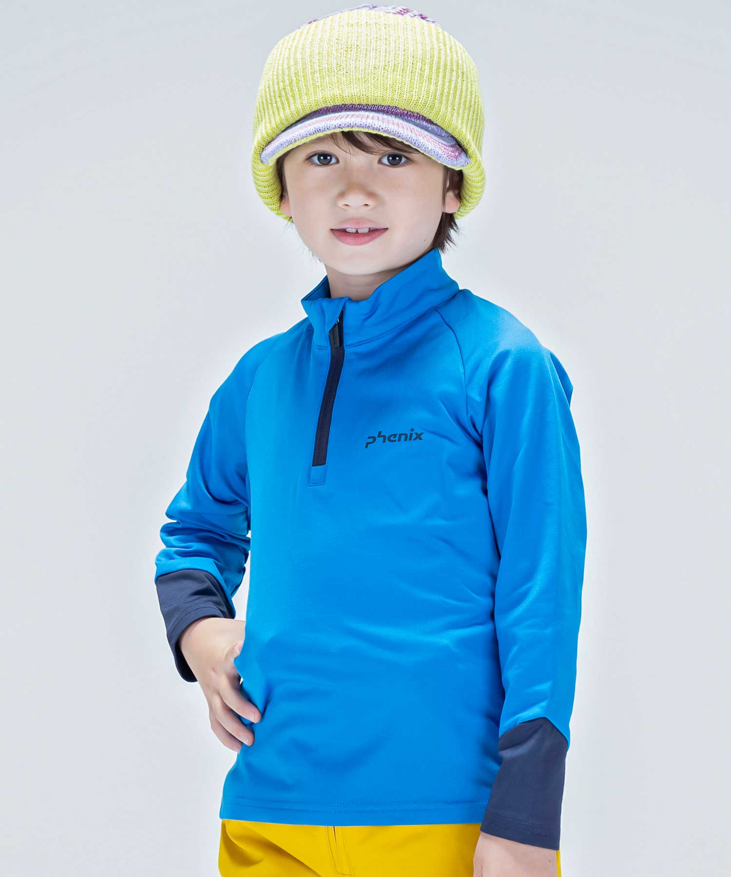【KIDS/JUNIOR】子供用スキーウェア アンダーウェア インナーウェア Lightning Junior 1/2 Zip Tee / Jr /phenixスキーウェア 23AW