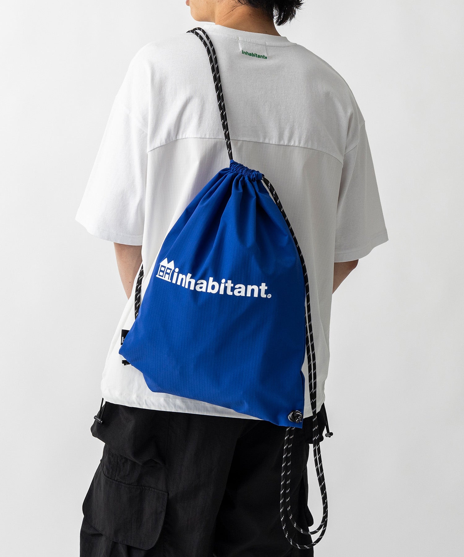 【MENS】ワンポイント ブランドロゴプリント ベーシック ナップザック /inhabitant(インハビタント)