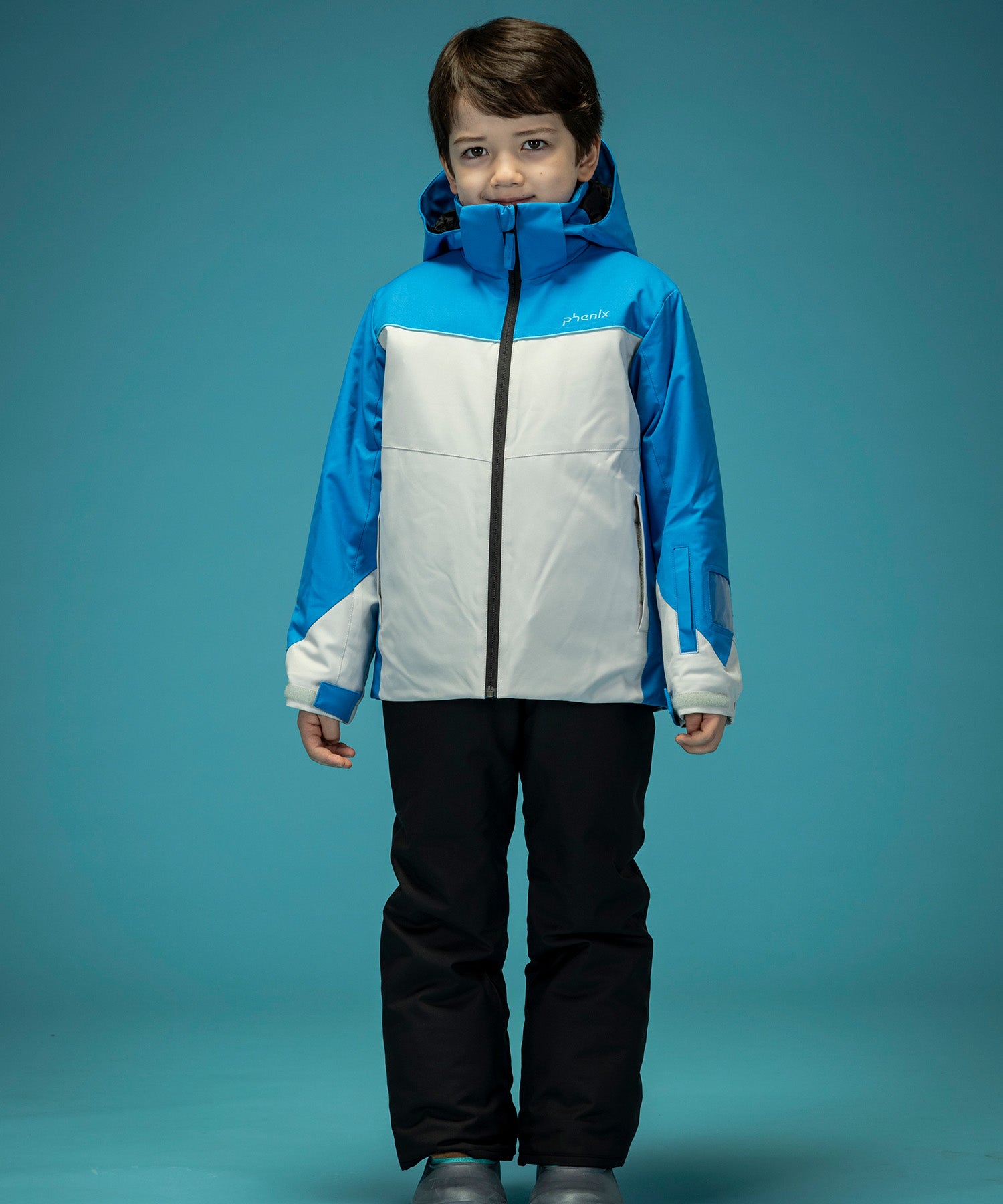 KIDS/JUNIOR] Color Blocking Junior Two-Piece Skiwear, Straight Line S