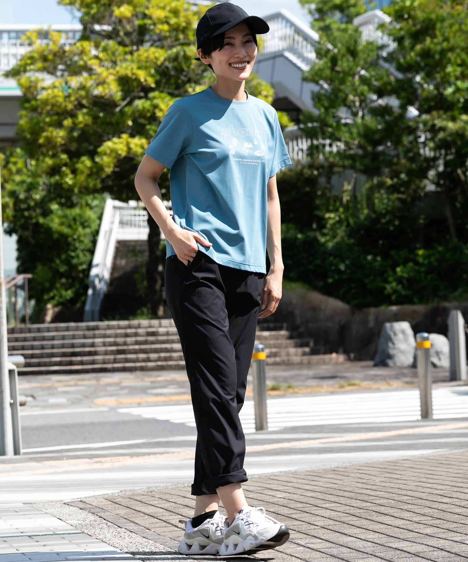 【WOMENS】PHENIX T-SHIRTS フェニックスTシャツ / 速乾 ストレッチ 日焼け防止 快適 抗菌 防臭 /phenix outdoor(フェニックスアウトドア)