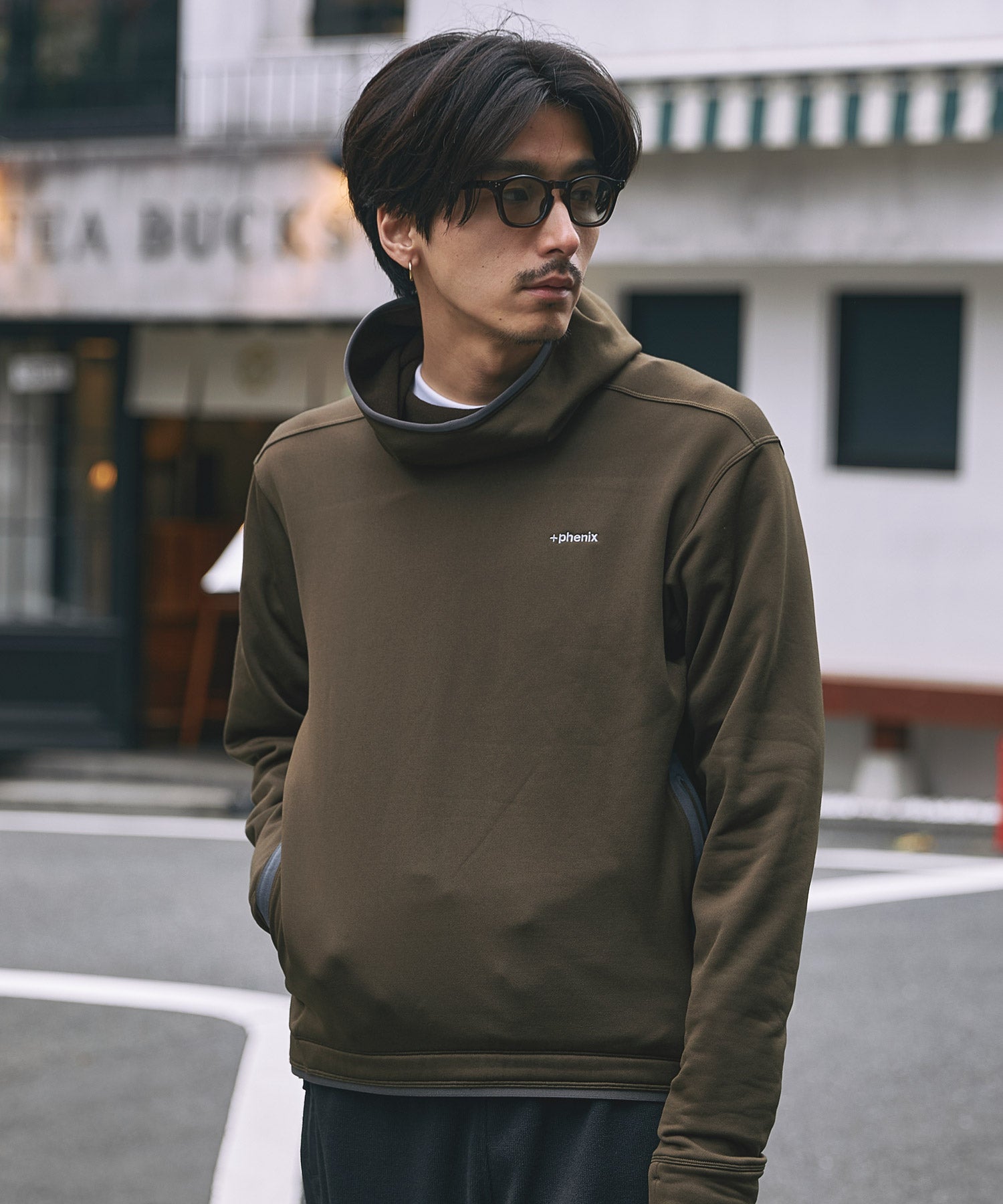 MENS】POWER STRETCH PULL OVER HOODY パワーストレッチ プルオーバー フーディー / POLARTEC ポ