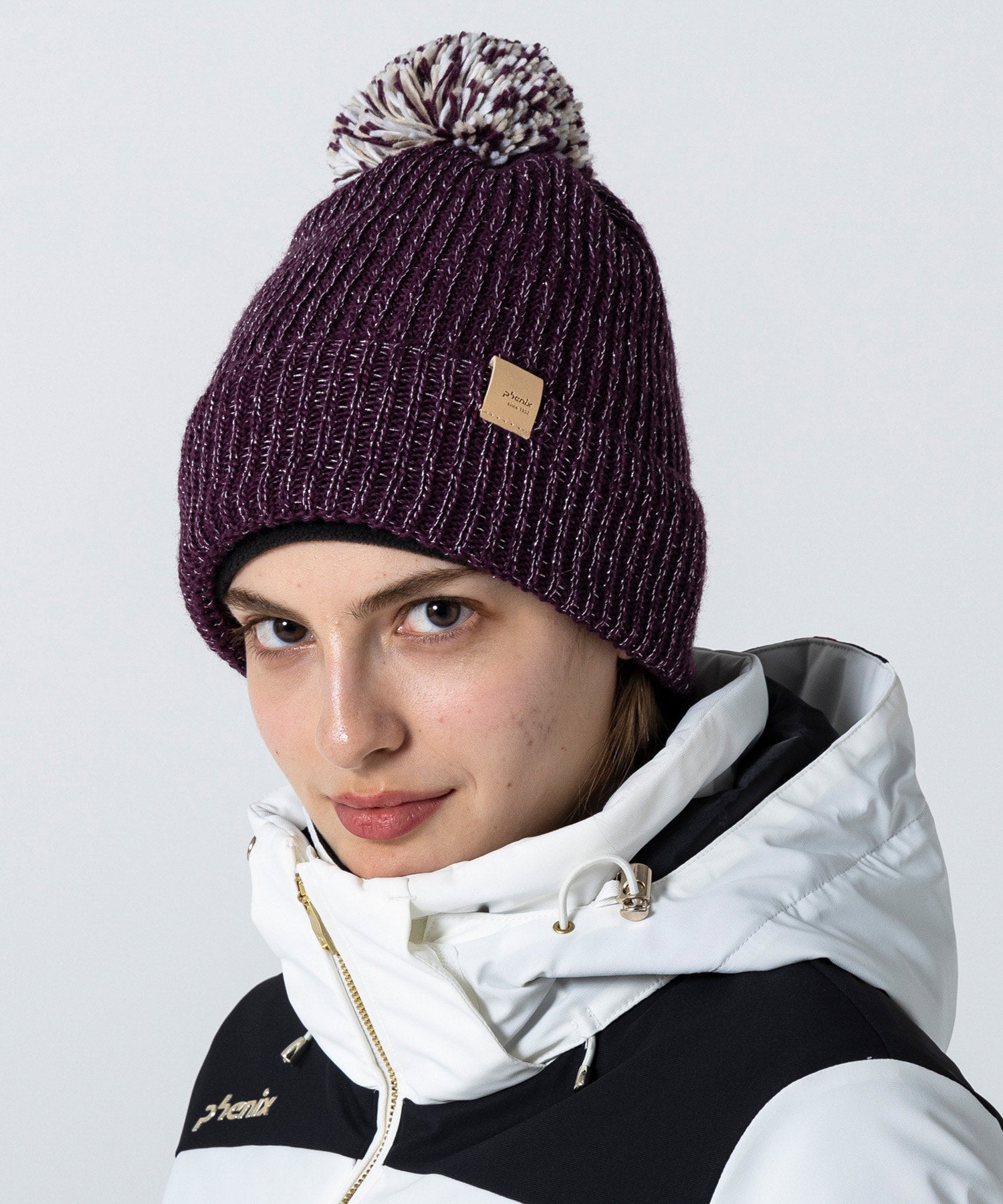 【WOMENS】 Mix Pompon Bright Watch Hat ミックスポンポンブライトニットハット /phenixスキーウェア 25AW