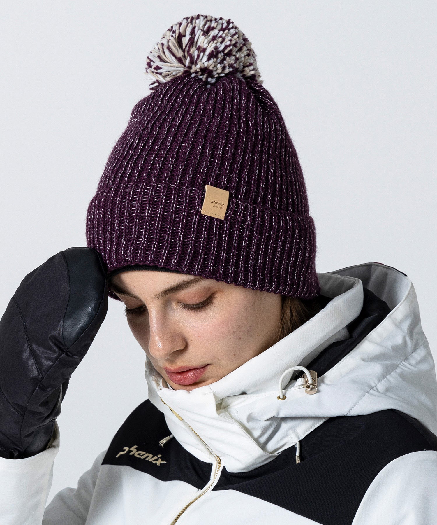 【WOMENS】 Mix Pompon Bright Watch Hat ミックスポンポンブライトニットハット /phenixスキーウェア 25AW