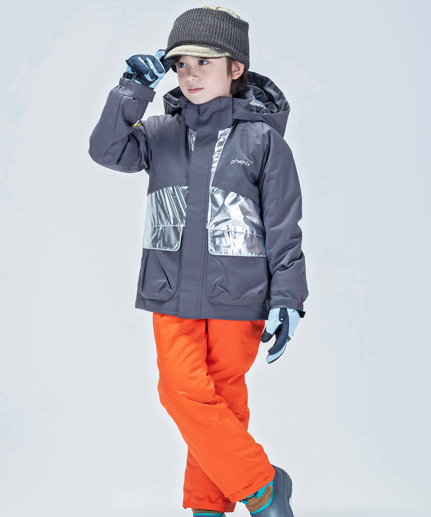 【KIDS/JUNIOR】子供用スキーウェア アウター上下セット ツーピース Snow Jet Junior Two-piece / Jr /phenixスキーウェア23AW新作
