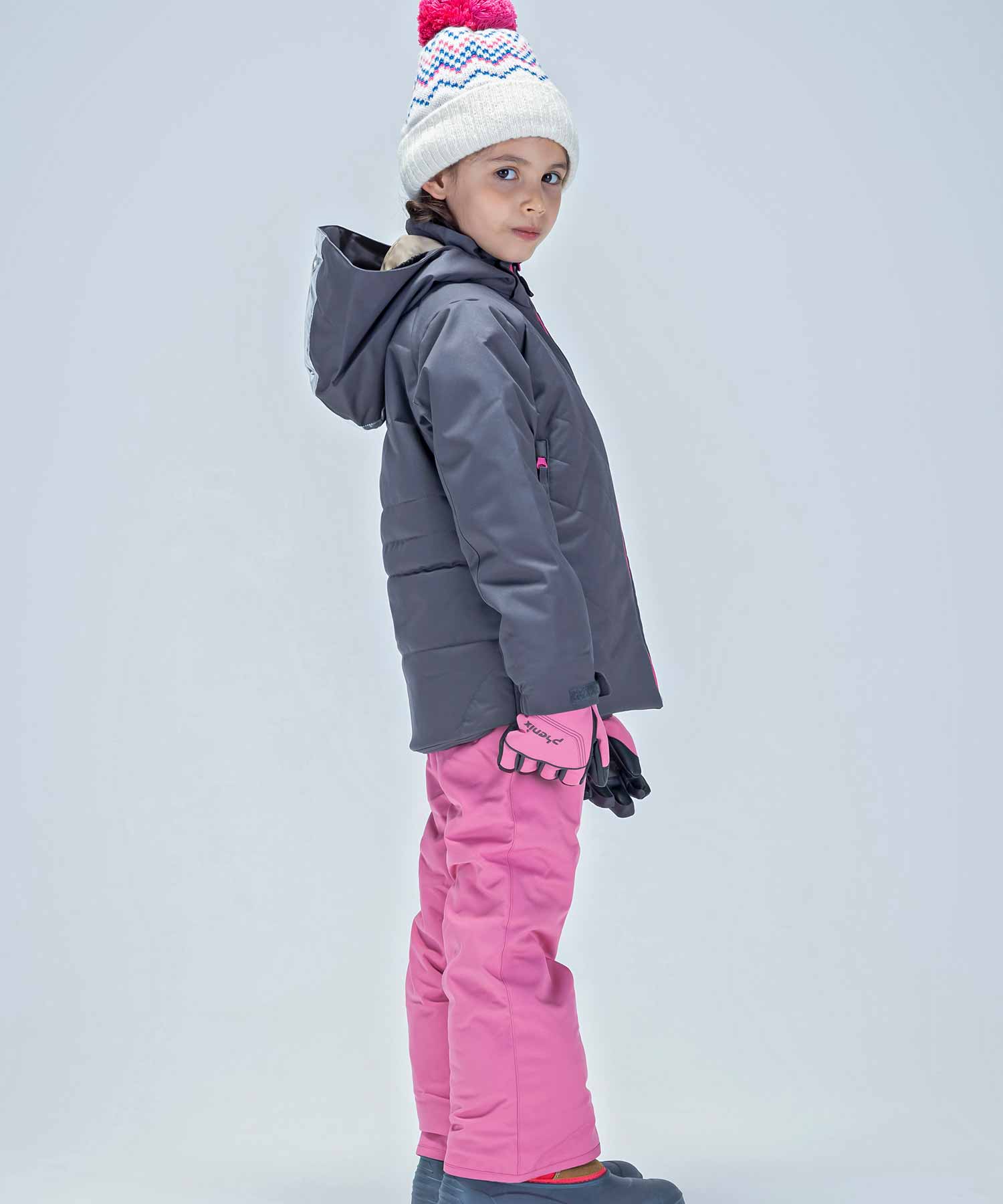 【KIDS/JUNIOR】子供用スキーウェア アウター上下セット ツーピース Snow White Junior Two-piece / Jr / 最大20cmサイズ調整可能 /phenixスキーウェア23AW