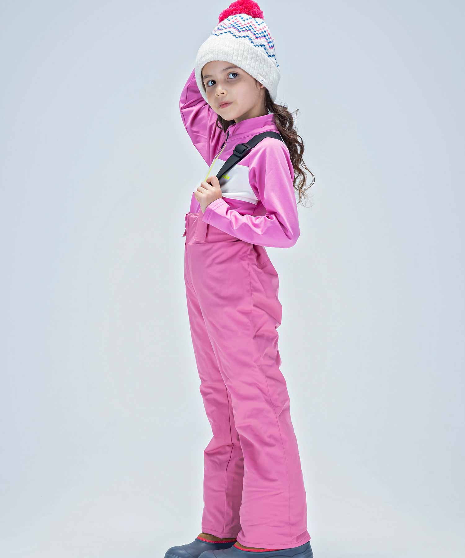 【KIDS/JUNIOR】子供用スキーウェア アウター上下セット ツーピース Snow White Junior Two-piece / Jr / 最大20cmサイズ調整可能 /phenixスキーウェア23AW