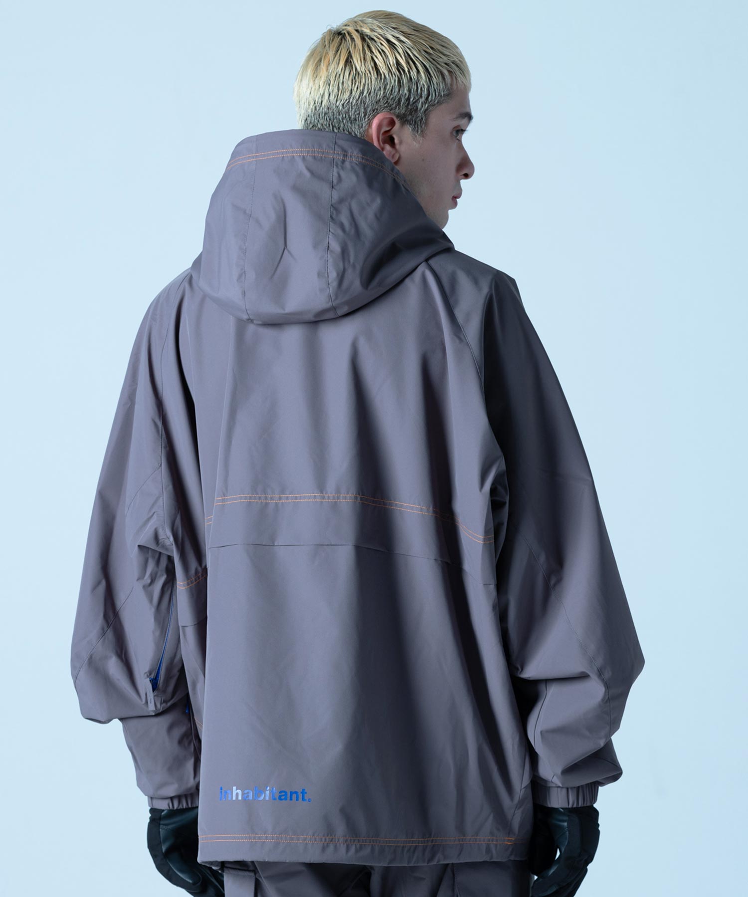 【MENS】スキーウェア・スノーボードウェア タウンウェア ナイロンジャケット RETRO STREET JACKET チャコールグレイ