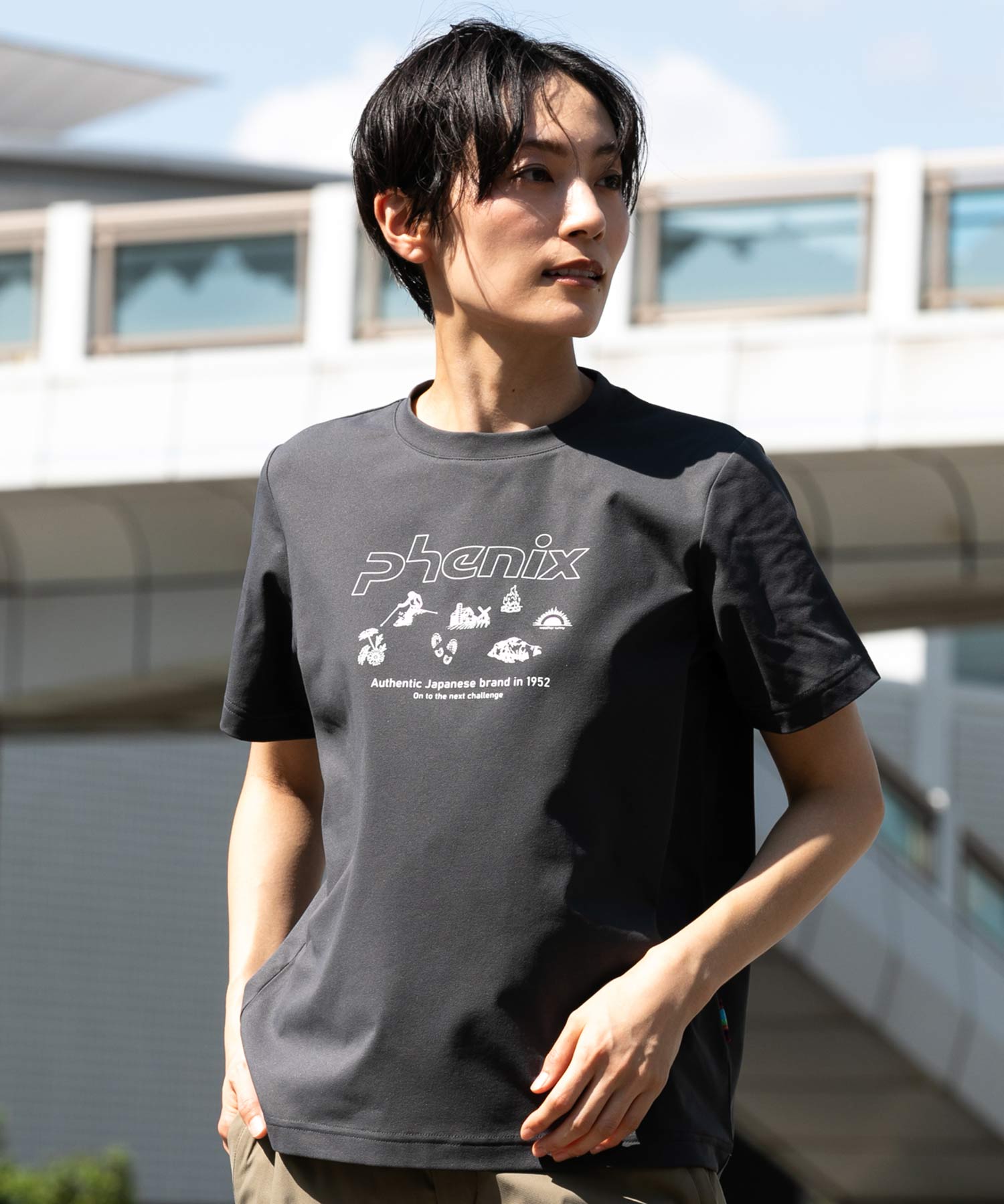 【WOMENS】PHENIX T-SHIRTS フェニックスTシャツ / 速乾 ストレッチ 日焼け防止 快適 抗菌 防臭 /phenix outdoor(フェニックスアウトドア)