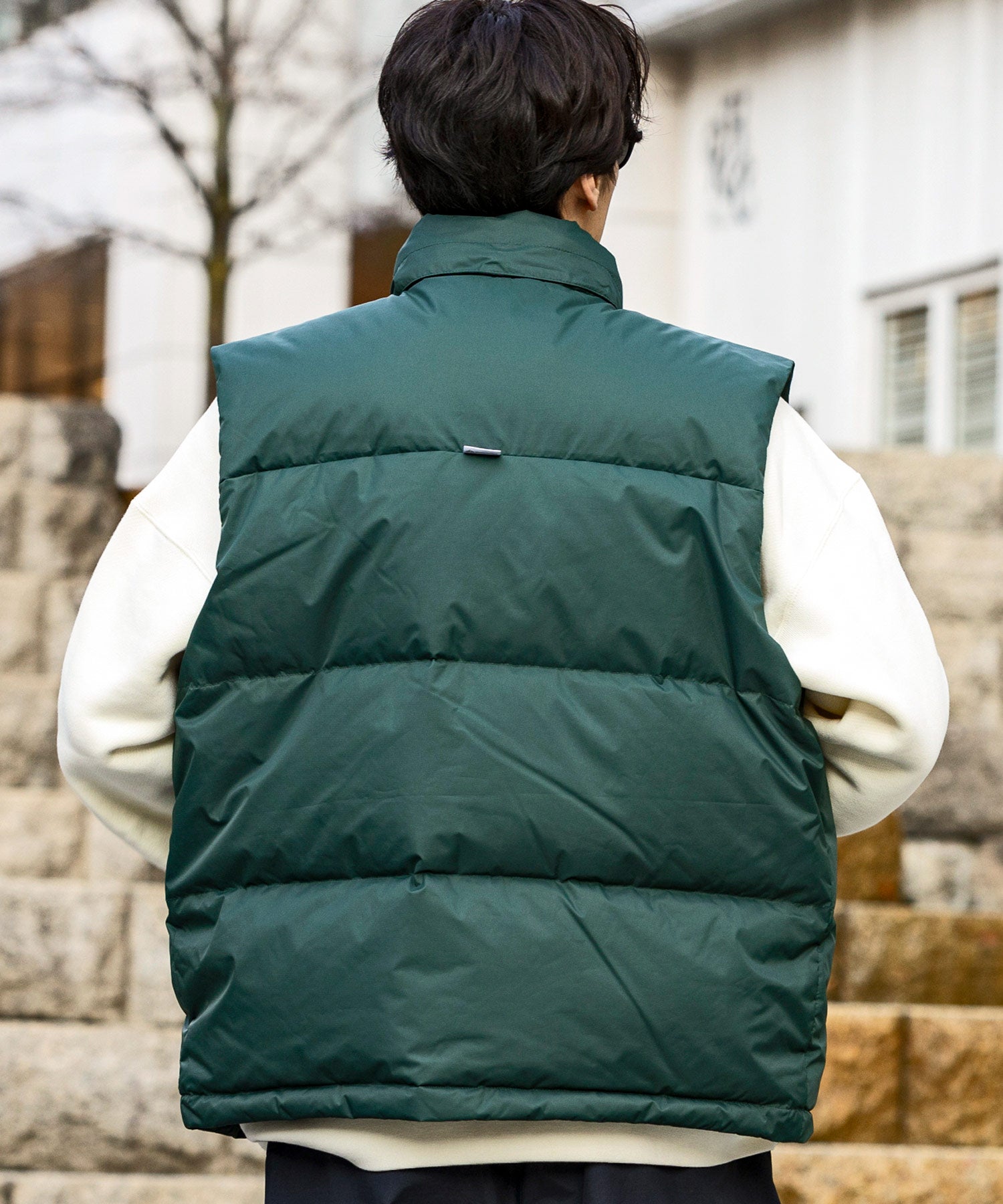 【MENS】QUILTING DOWN VEST キルティング ダウンベスト / WINDSTOPPER(R) プロダクト by GORE TEX LABS +phenix(プラスフェニックス)