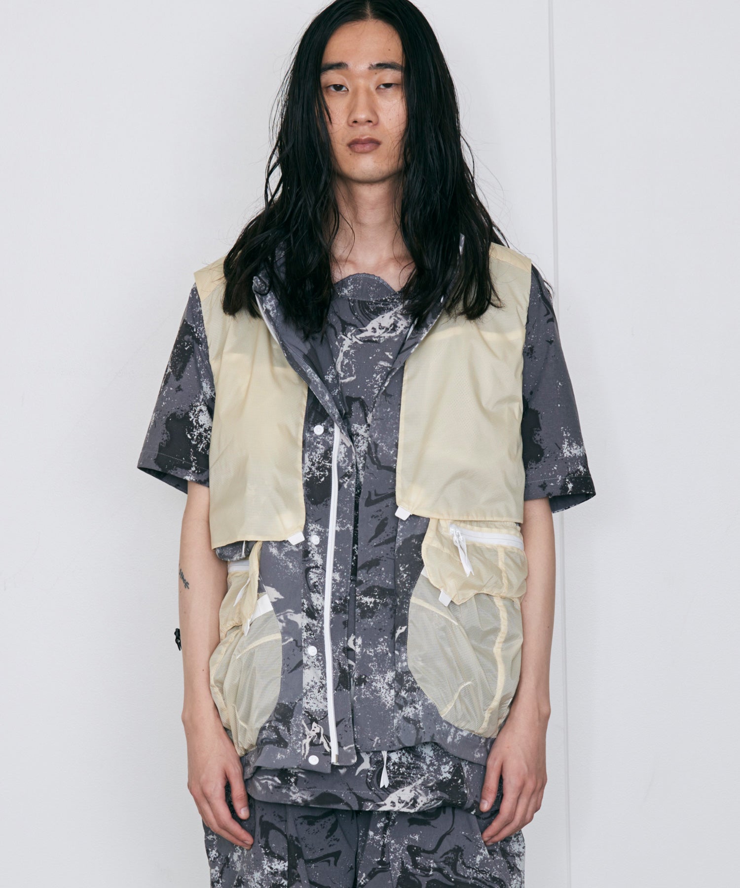 【MENS】コンボイベスト・アウター Convoy vest / Karu-Stretch Taffeta II x 半透明 / アルクフェニックス