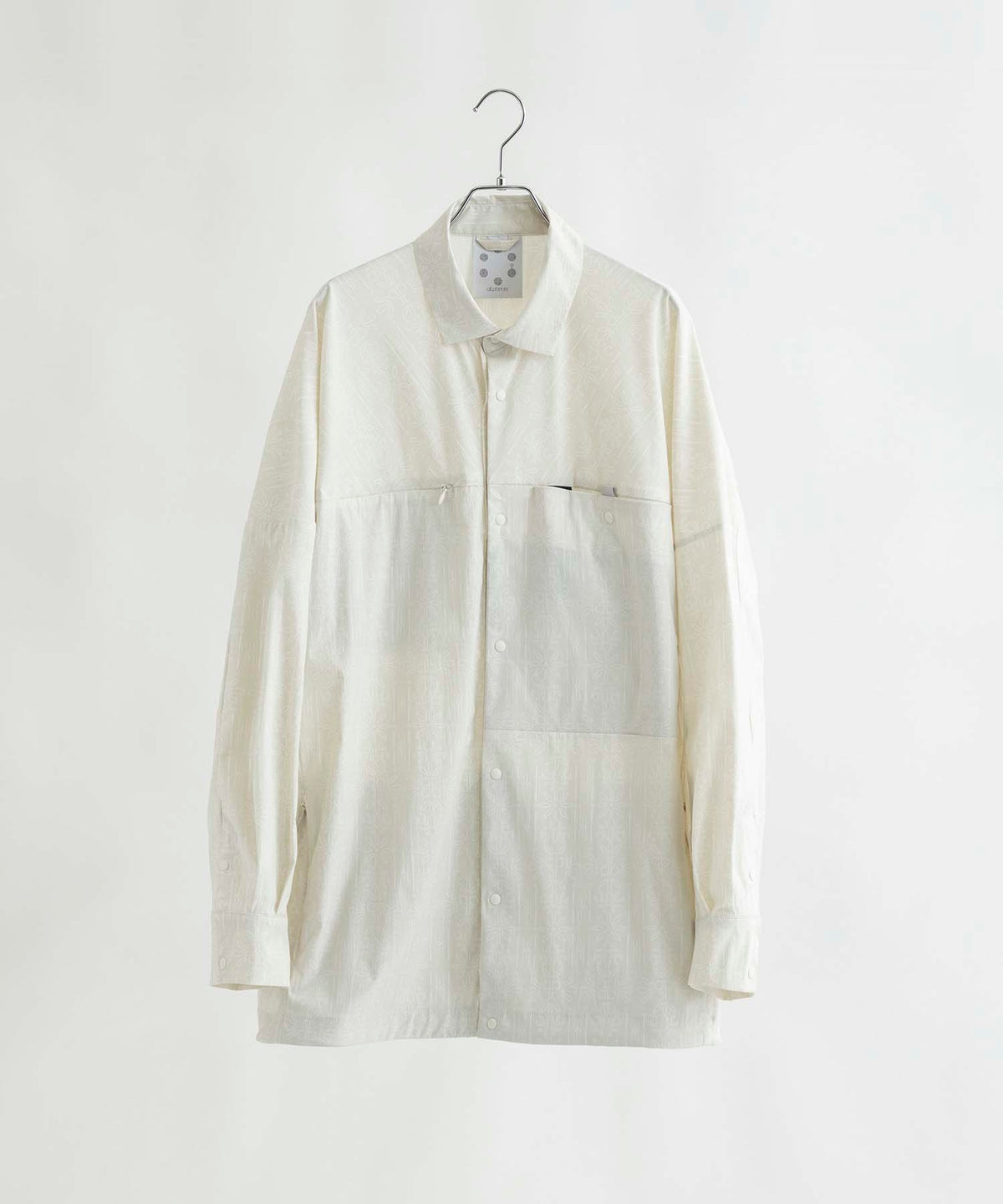 【MENS】Square Pocket Shirts KAR ロングスリーブシャツ ワイドシルエット メンズシャツ / karu-stretch taffeta II / アルクフェニックス