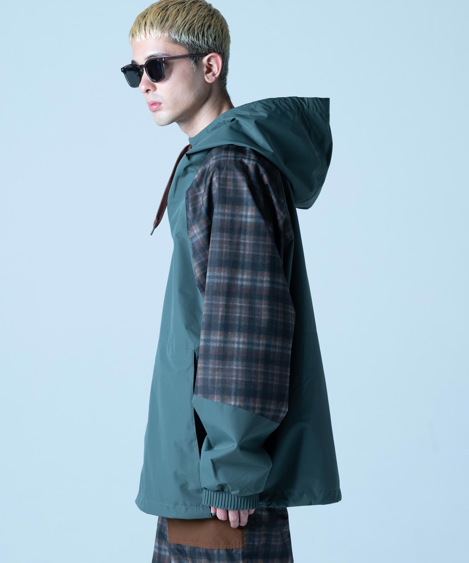 【MENS】プルオーバーアノラックジャケット VINTAGE ANORACK PULLOVER JACKET スノーボード・スキーウェア タウンウェア グリーン