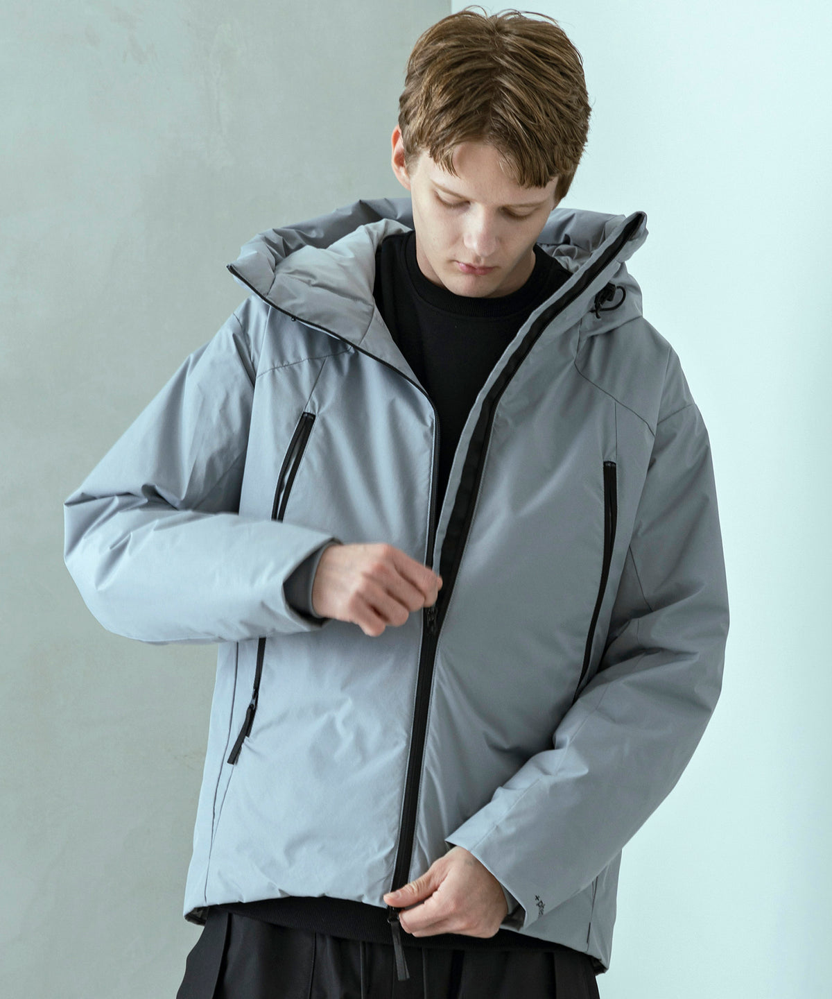 【MENS】DOWN JACKET ダウンジャケット ウィンドストッパー / WINDSTOPPER(R) プロダクト by GORE TEX LABS / +phenix(プラスフェニックス)