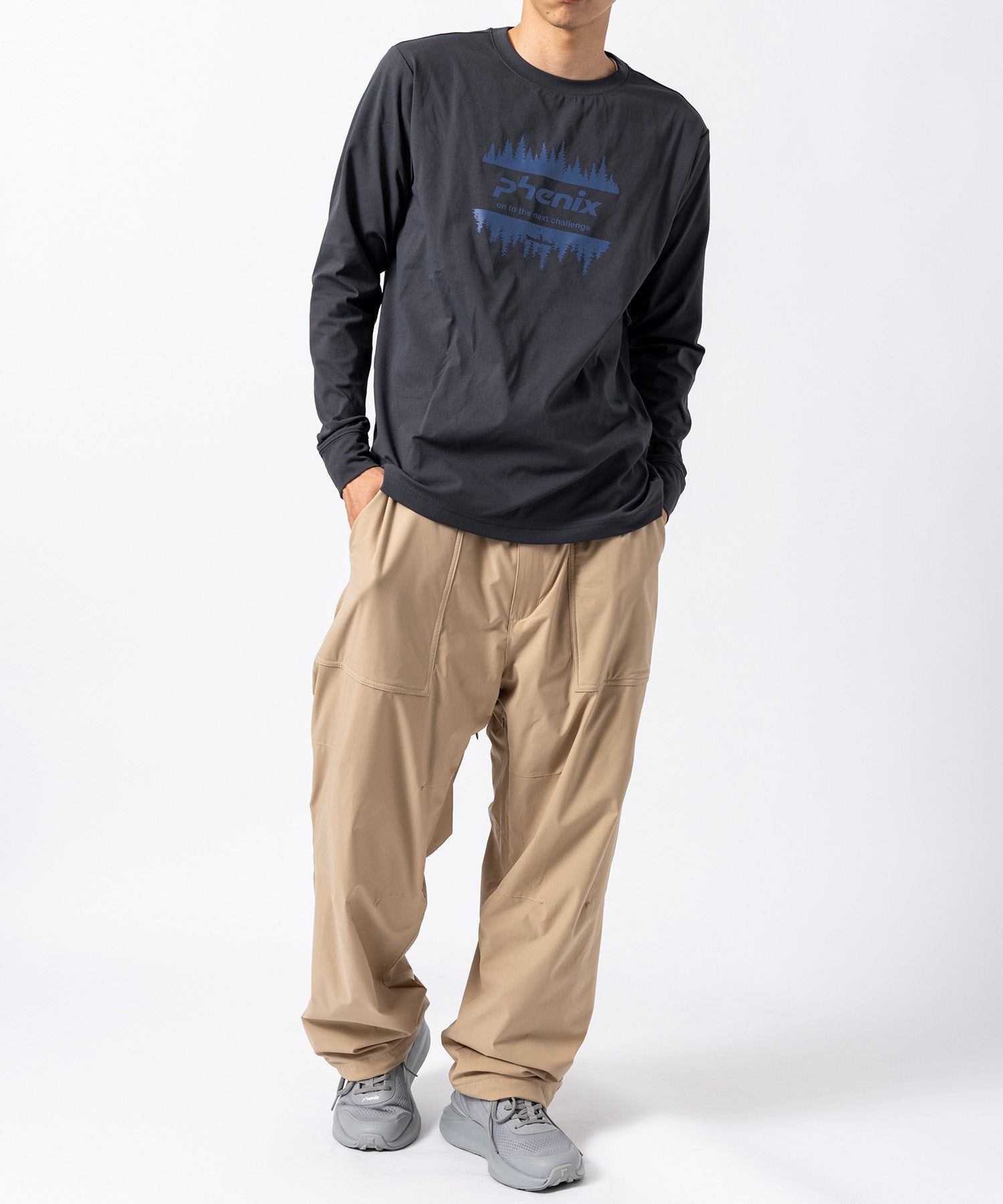 【MENS】PHENIX LONG SLEEVE T-SHIRT フェニックスロングスリーブTシャツ /phenix outdoor(フェニックスアウトドア)
