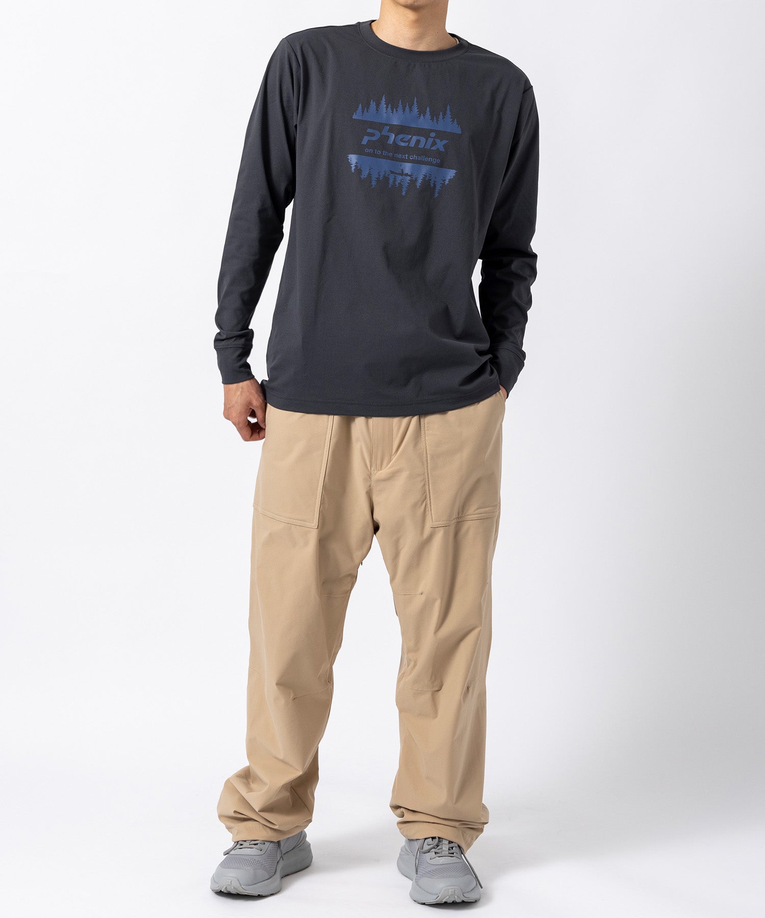 【MENS】PHENIX LONG SLEEVE T-SHIRT フェニックスロングスリーブTシャツ /phenix outdoor(フェニックスアウトドア)