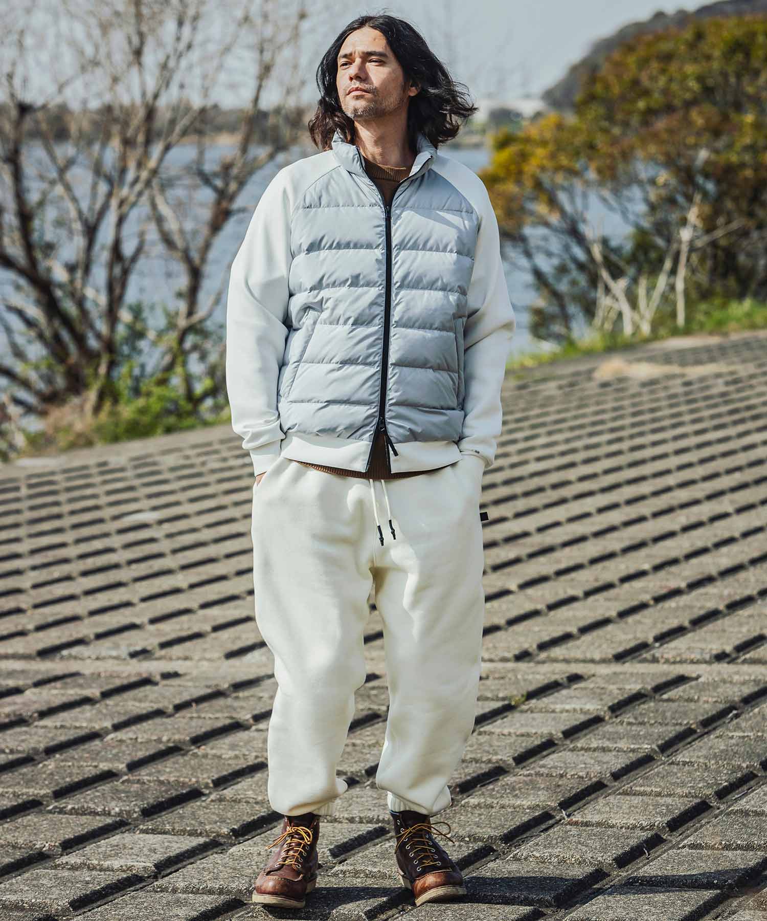 【MENS】FUNCTIONAL HEAVY WEIGHT SWEAT PANTS ヘビーウェイト スウェットパンツ 蓄熱保温 +phenix(プラスフェニックス)