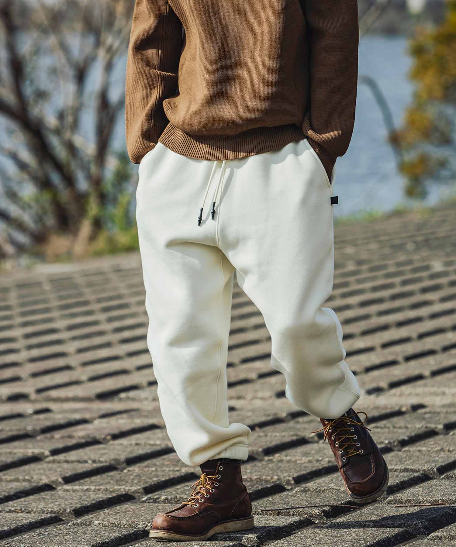 【MENS】FUNCTIONAL HEAVY WEIGHT SWEAT PANTS ヘビーウェイト スウェットパンツ 蓄熱保温 +phenix(プラスフェニックス)