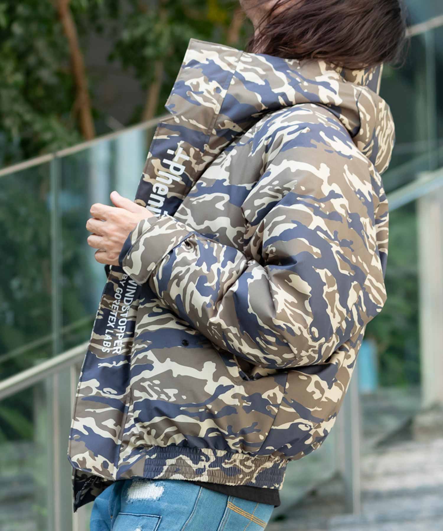 【MENS】ゴアテックスダウンジャケット GORE DOWN BOMBER JACKET / WINDSTOPPER(R) プロダクト by GORE TEX LABS ゴアテックスウェア テックウェア アーバンアウトドア 高機能ウェア +phenix(プラスフェニックス)