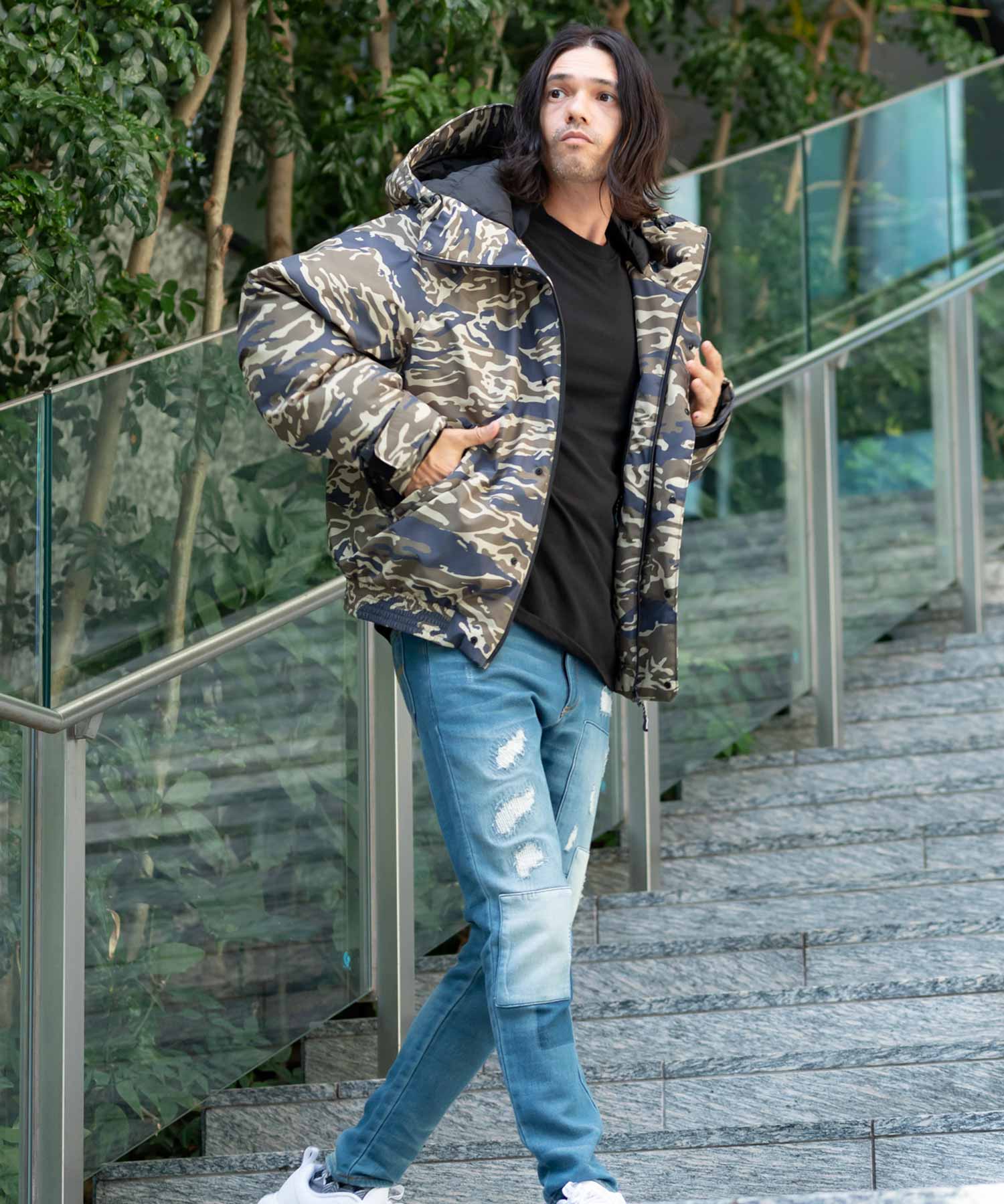 【MENS】ゴアテックスダウンジャケット GORE DOWN BOMBER JACKET / WINDSTOPPER(R) プロダクト by GORE TEX LABS ゴアテックスウェア テックウェア アーバンアウトドア 高機能ウェア +phenix(プラスフェニックス)