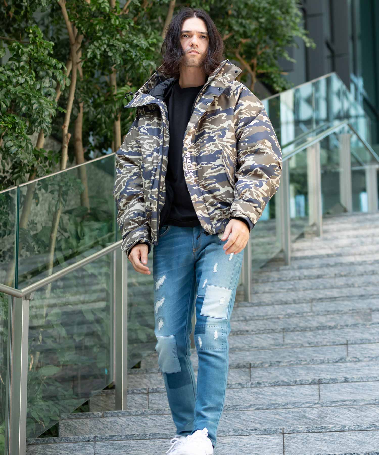 【MENS】ゴアテックスダウンジャケット GORE DOWN BOMBER JACKET / WINDSTOPPER(R) プロダクト by GORE TEX LABS ゴアテックスウェア テックウェア アーバンアウトドア 高機能ウェア +phenix(プラスフェニックス)
