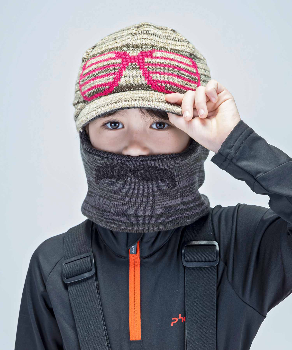 【KIDS/JUNIOR】子供用スキーウェア ニットキャップ Color glasses Junior Knit Hat / Jr ACC /phenixスキーウェア23AW