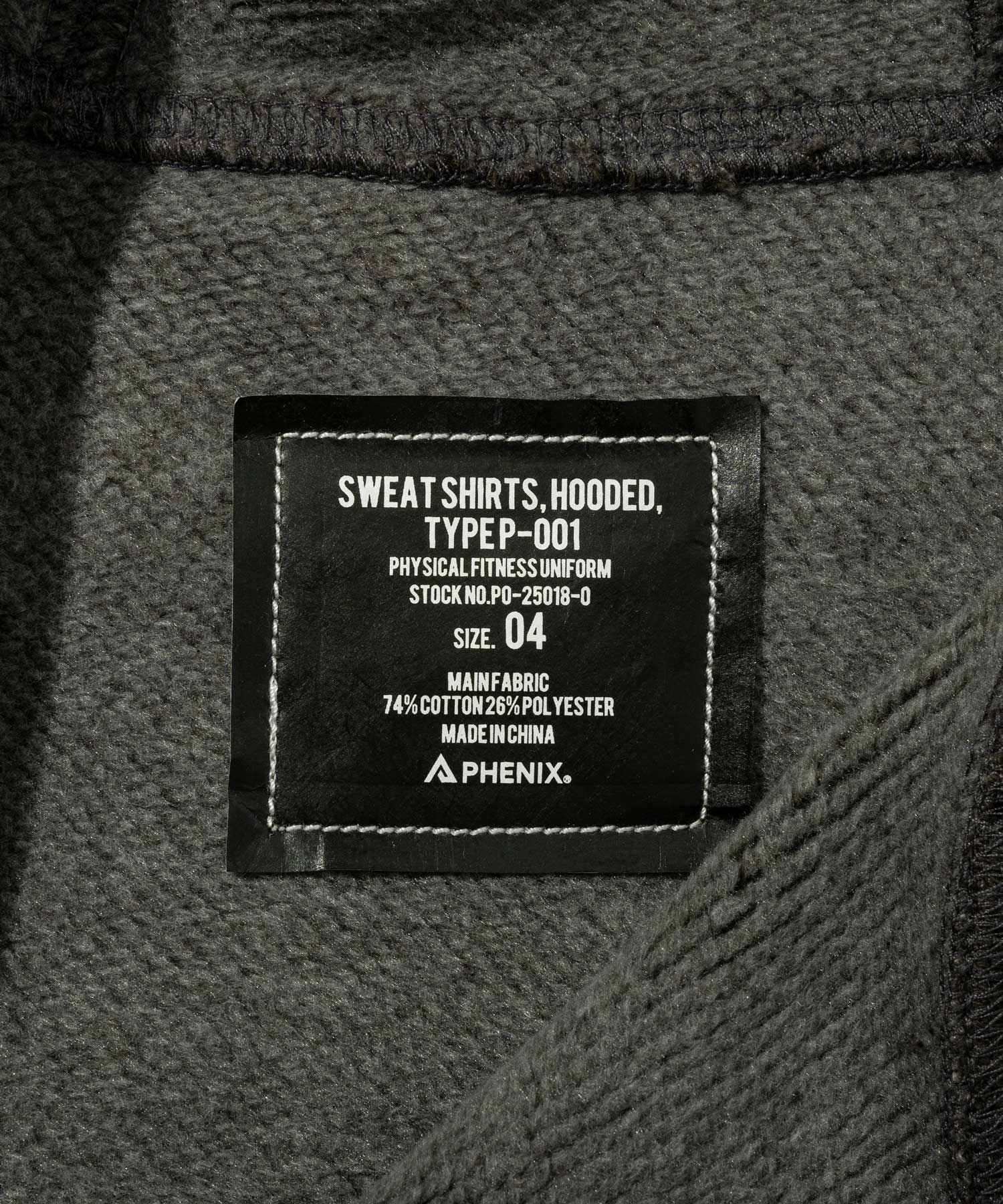 SWEAT SHIRTS, TYPE P-001SWEAT SHIRTS, HOODED, TYPE P-001