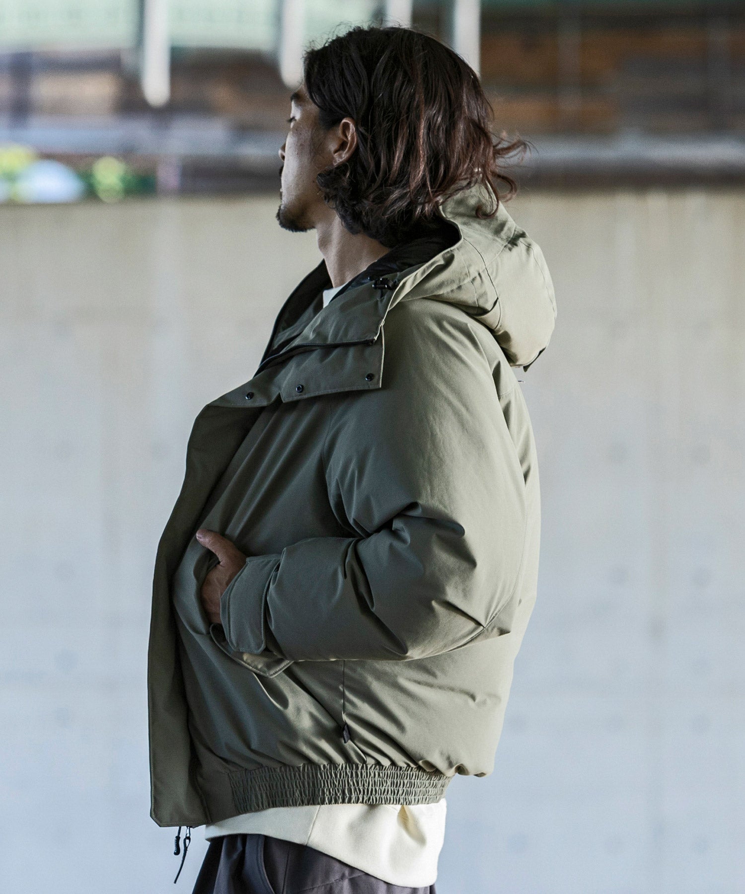 【MENS】BOMBER DOWN JACKET ボマー ダウンジャケット ウィンドストッパー / WINDSTOPPER(R) プロダクト by GORE TEX LABS +phenix(プラスフェニックス)