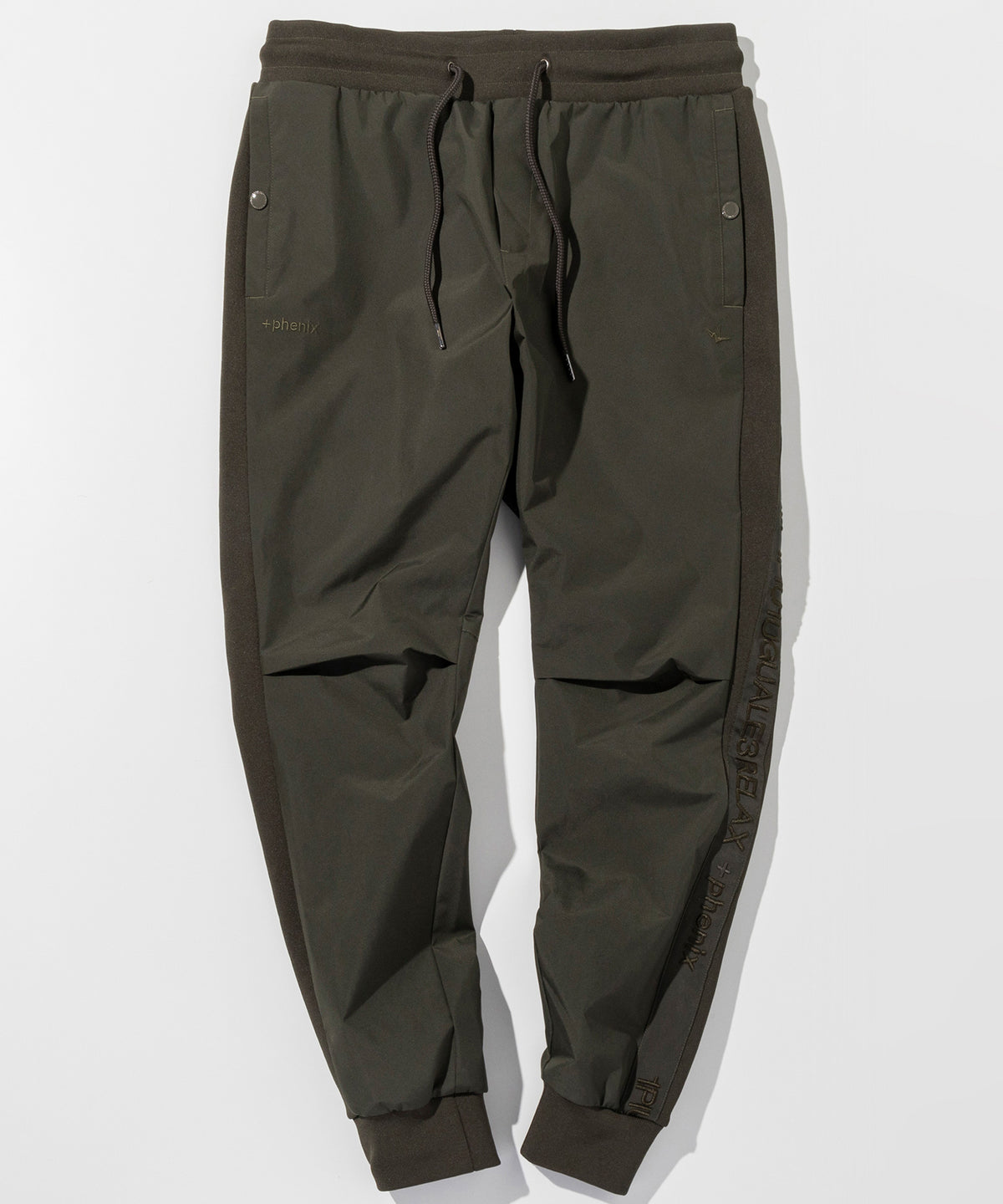 【MENS】GTX SIDE LOGO JOGGER PANTS サイドロゴジョガーパンツ / WINDSTOPPER(R) プロダクト by GORE-TEX LABS /ウィンドストッパー/ゴアテックス/1PIU1UGUALE3 RELAX × +phenix(ウノピゥウノウグァーレトレ リラックス)