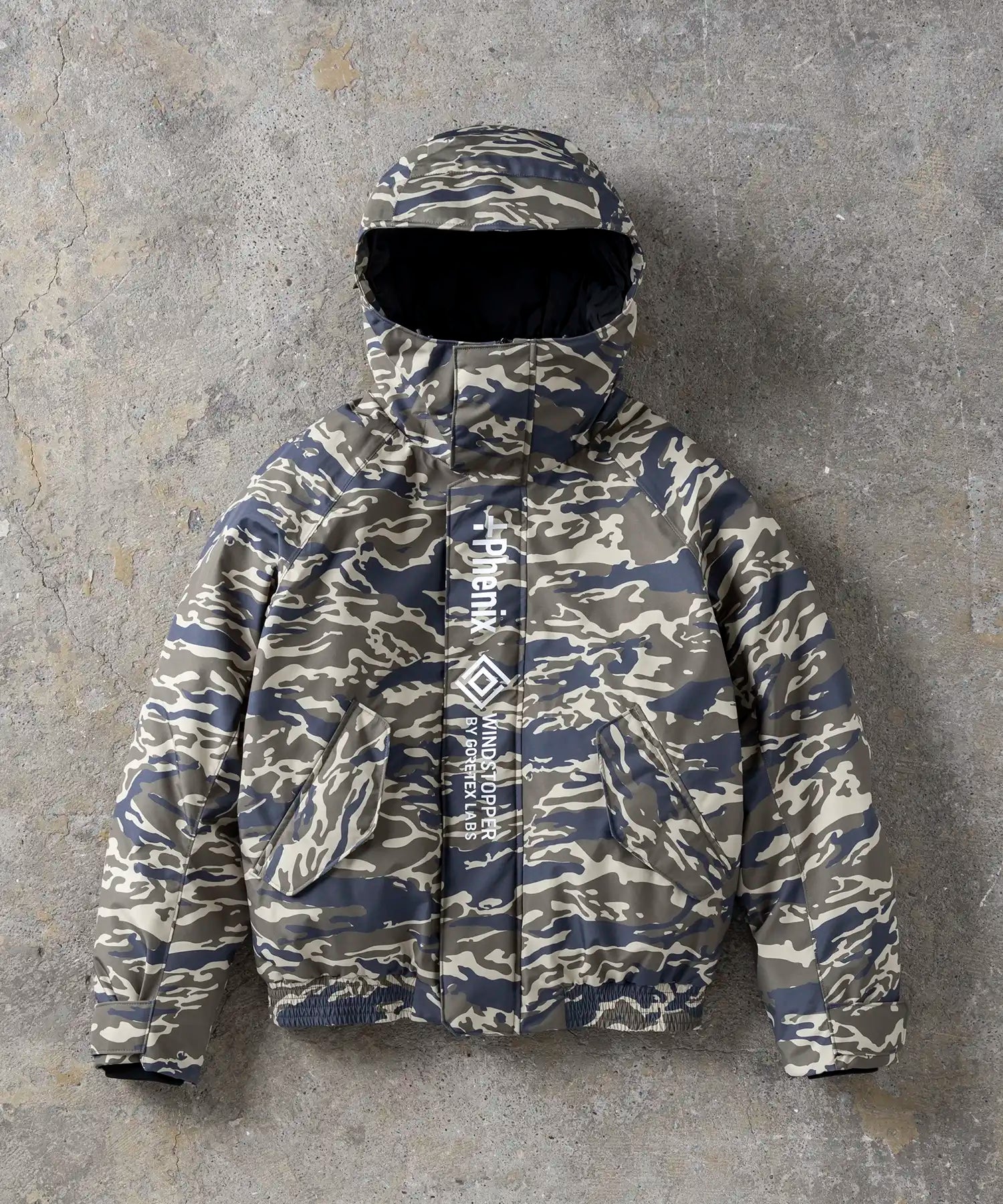 【MENS】ゴアテックスダウンジャケット GORE DOWN BOMBER JACKET / WINDSTOPPER(R) プロダクト by GORE TEX LABS ゴアテックスウェア テックウェア アーバンアウトドア 高機能ウェア +phenix(プラスフェニックス)
