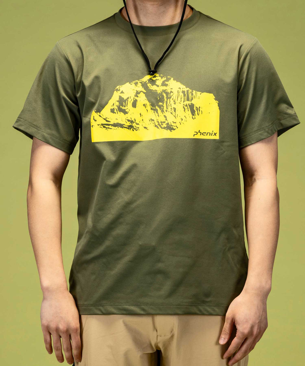 【MENS】ダウラギリTシャツ メンズTシャツ 速乾 ストレッチ 日焼け防止 快適 抗菌 防臭 ティーシャツ インナー ミドルウェア/phenix outdoor(フェニックスアウトドア)