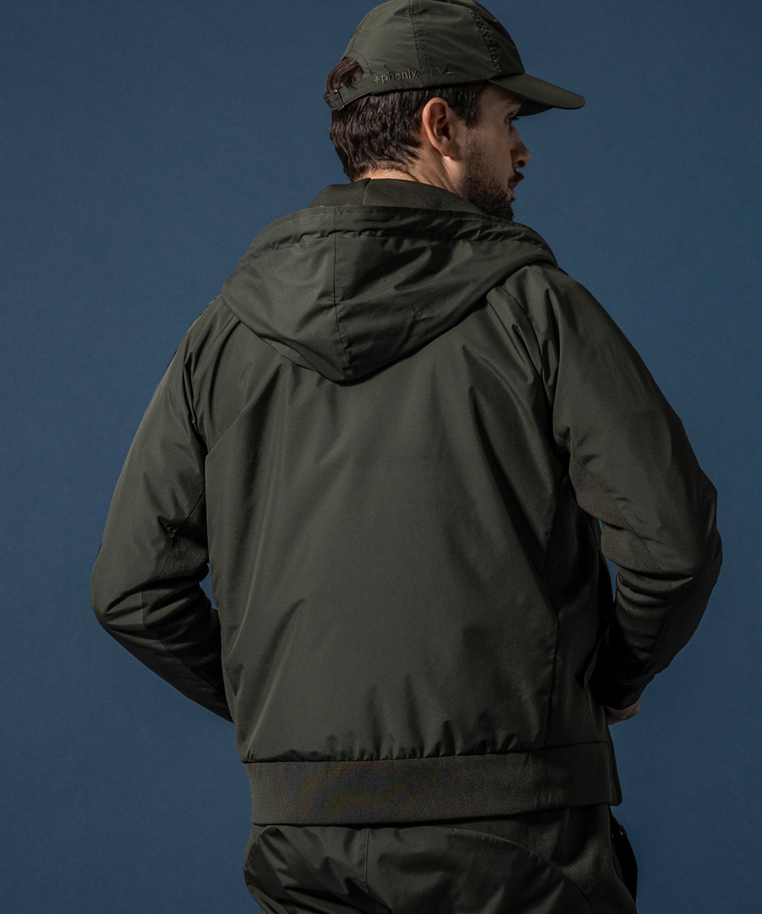 【MENS】GTX SLEEVE LOGO LINE HOODIE スリーブロゴラインフーディー / WINDSTOPPER(R) プロダクト by GORE-TEX LABS /ウィンドストッパー/ゴアテックス/1PIU1UGUALE3 RELAX × +phenix(ウノピゥウノウグァーレトレ リラックス)