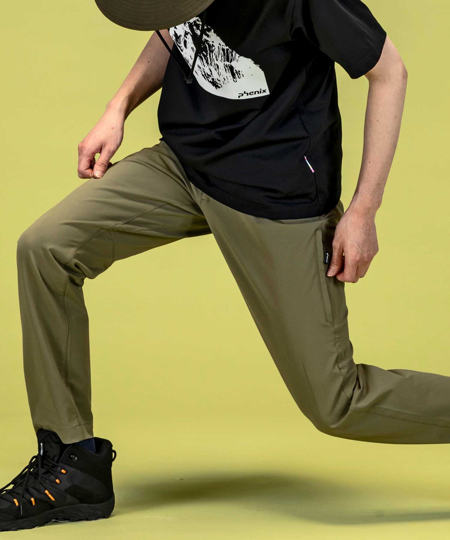 【MENS】メンズAlertPants(アラートパンツ) スリムフィット トレッキングパンツ アウトドア ハイキング 登山 ストレッチ 撥水 美脚/phenix outdoor(フェニックスアウトドア)