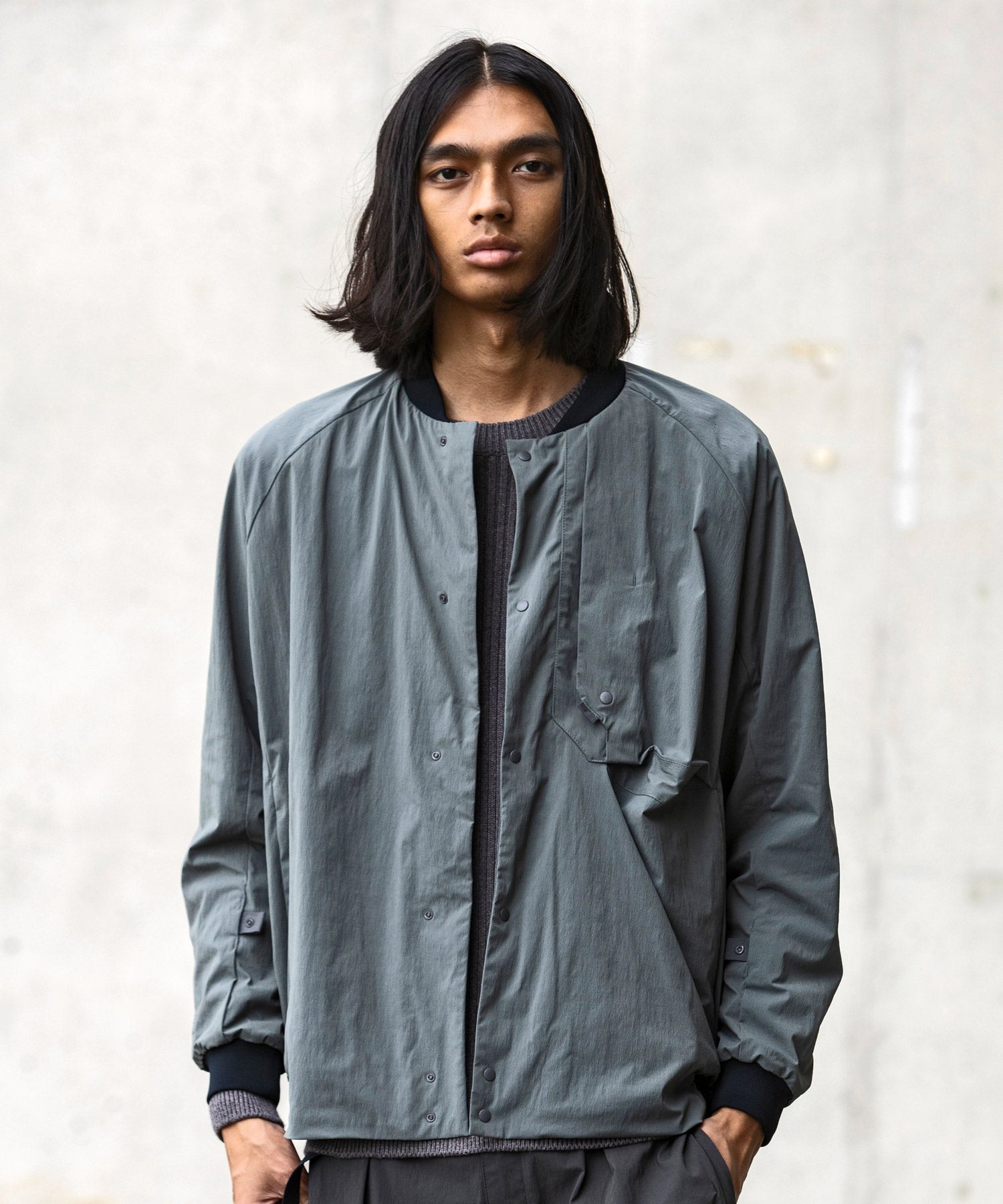 【MENS】Crank Jacket KAR クランクジャケット オーバーサイズ メンズジャケット 大容量ポケット テックウェア / karu-stretch taffeta II / アルクフェニックス