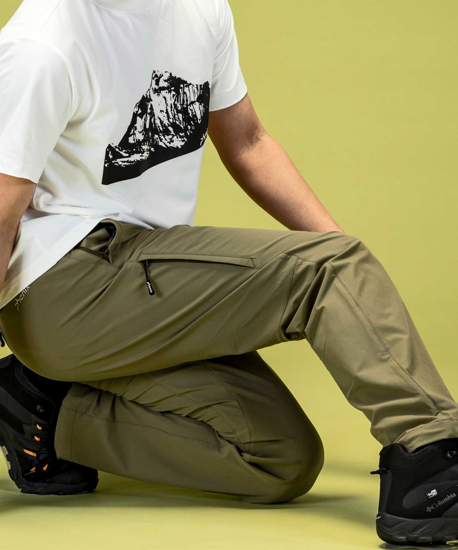 【MENS】メンズAlertPants（アラートパンツ） スタンダードフィット トレッキングパンツ アウトドア ハイキング 登山 ストレッチ 撥水 美脚/phenix outdoor(フェニックスアウトドア)