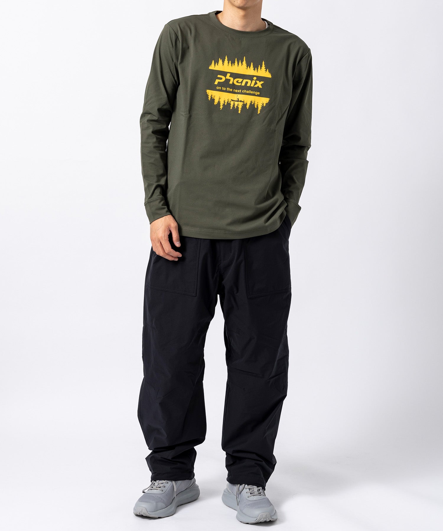 【MENS】PHENIX LONG SLEEVE T-SHIRT フェニックスロングスリーブTシャツ /phenix outdoor(フェニックスアウトドア)