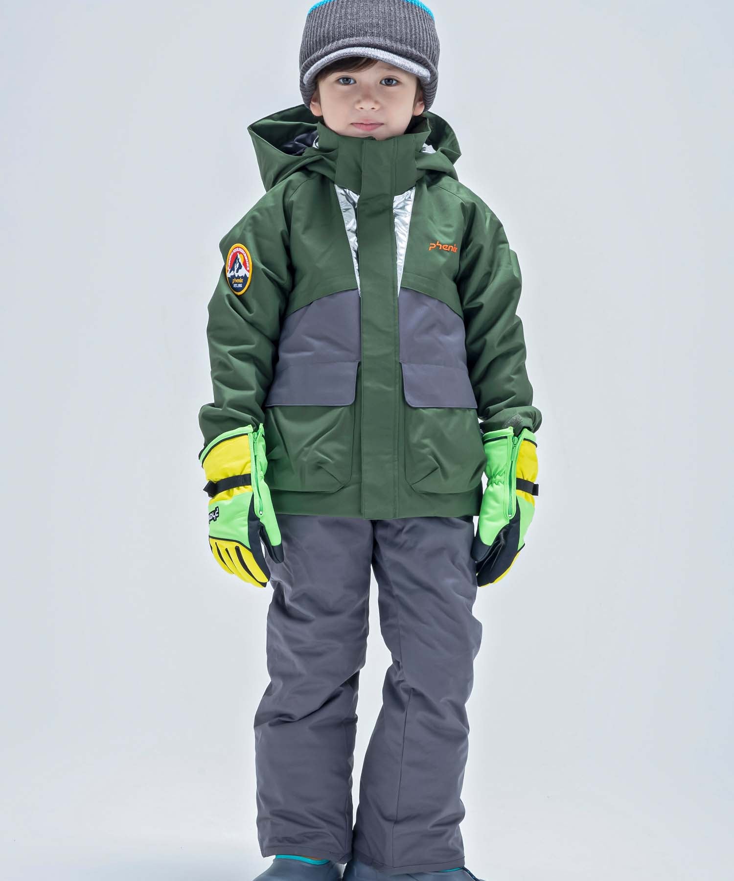 KIDS/JUNIOR】子供用スキーウェア アウター上下セット ツーピース Snow 