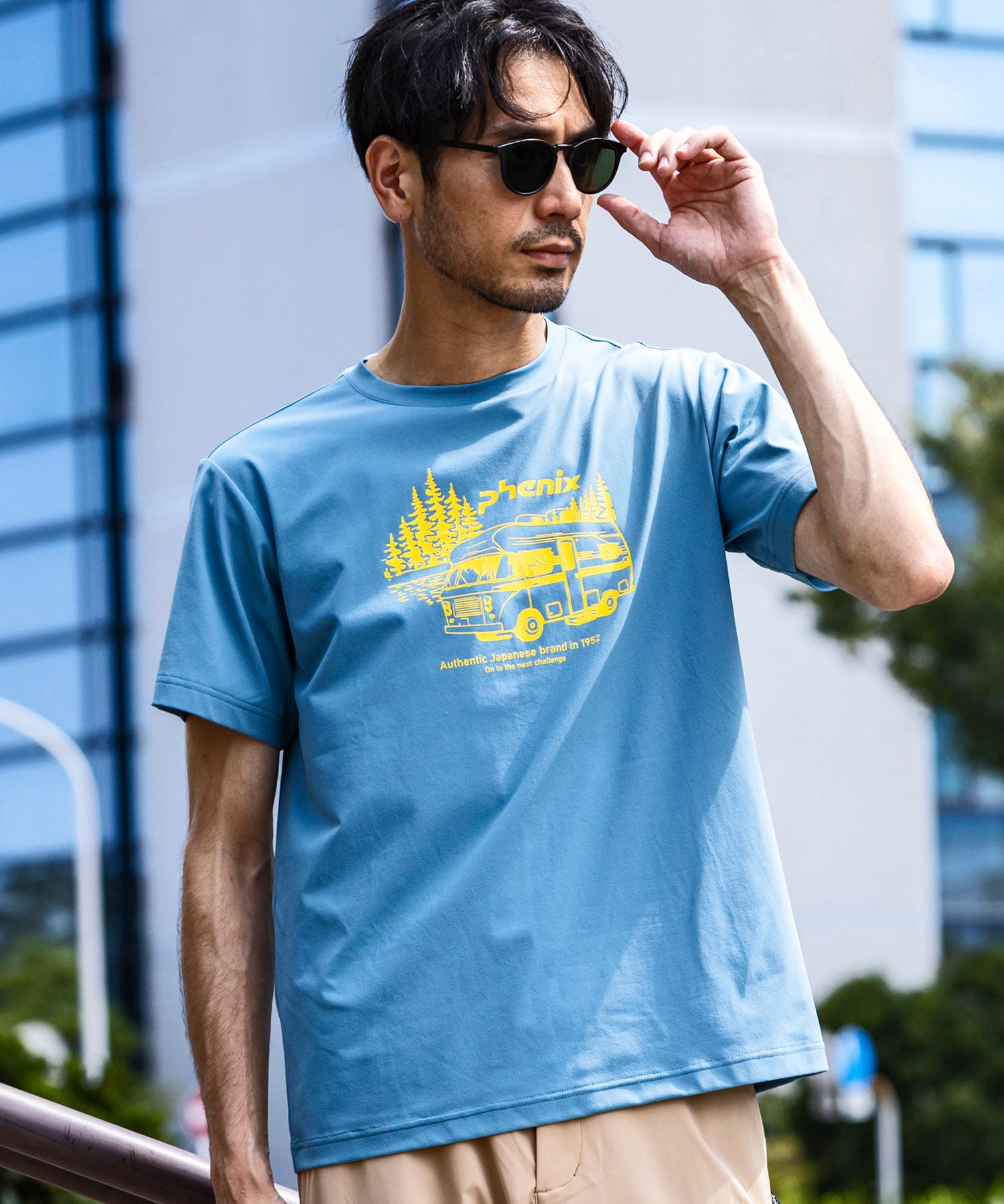 【MENS】PHENIX T-SHIRTS フェニックスTシャツ / 速乾 ストレッチ 日焼け防止 快適 抗菌 防臭 /phenix outdoor(フェニックスアウトドア)