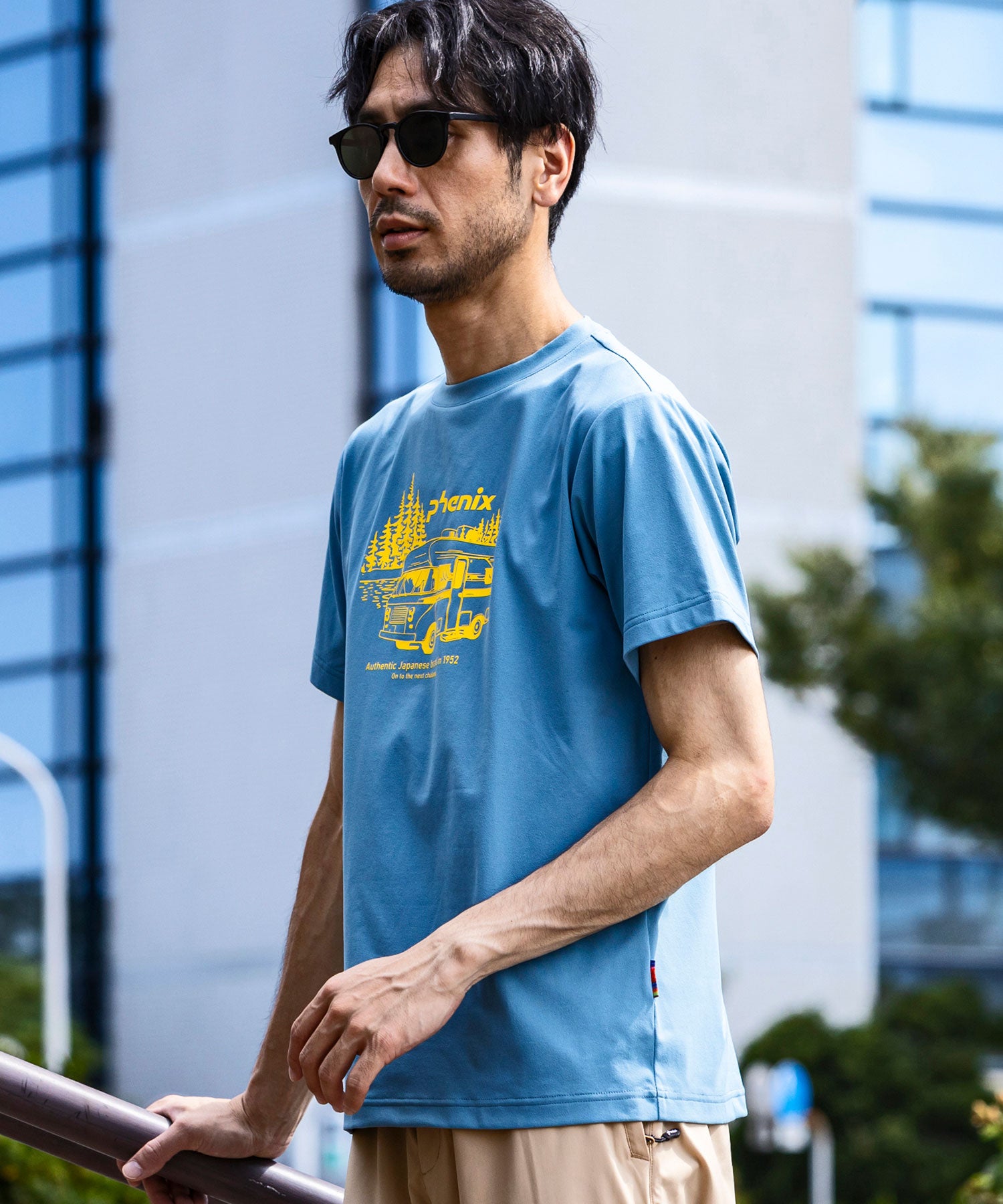 【MENS】PHENIX T-SHIRTS フェニックスTシャツ / 速乾 ストレッチ 日焼け防止 快適 抗菌 防臭 /phenix outdoor(フェニックスアウトドア)