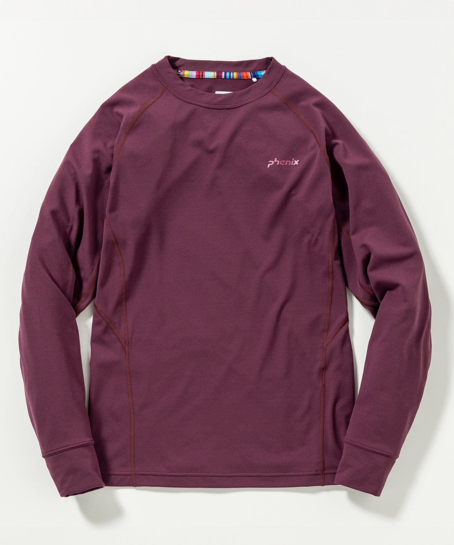 【WOMENS】CREW NECK LONG SLEEVE T-SHIRTS クルーネック長袖Tシャツ / 速乾 ストレッチ 快適 抗菌 防臭 /phenix outdoor(フェニックスアウトドア)