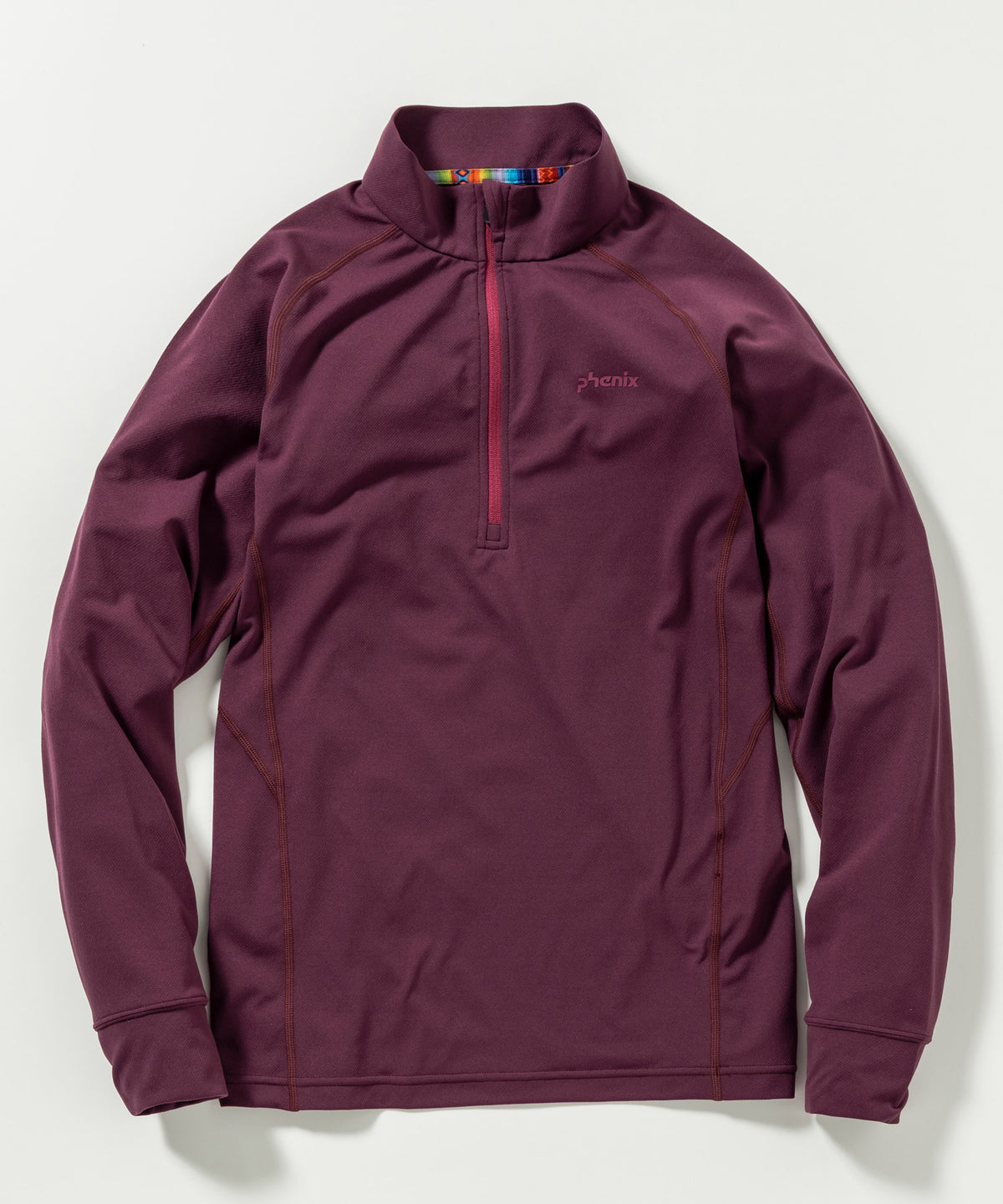 【WOMENS】HALF ZIP LONG SLEEVE T-SHIRTS ハーフジップ長袖Tシャツ / 速乾 ストレッチ 快適 抗菌 防臭 /phenix outdoor(フェニックスアウトドア)