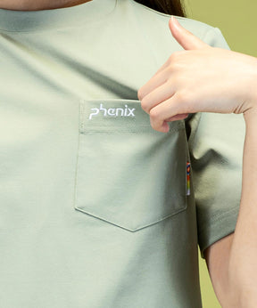 【WOMENS】ポケットT-シャツ レディースTシャツ 速乾 ストレッチ 日焼け防止 快適 防臭 抗菌 ティーシャツ インナー ミドルウェア/phenix outdoor(フェニックスアウトドア)