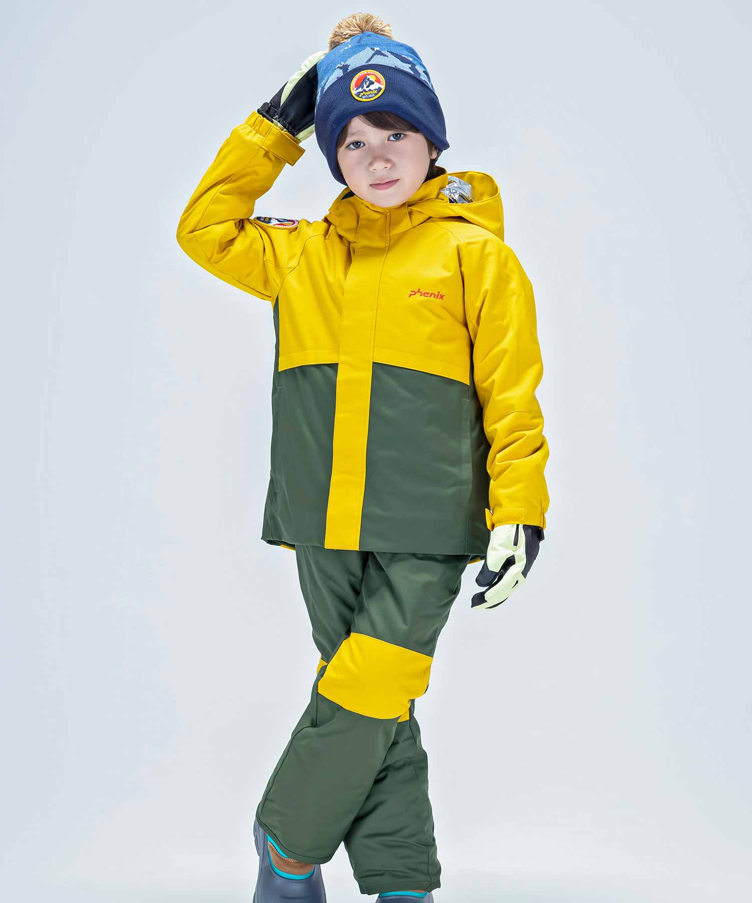 【KIDS/JUNIOR】子供用スキーウェア アウター上下セット ツーピース Horizon Junior Two-piece / Jr / 最大20cmサイズ調整可能 /phenixスキーウェア23AW
