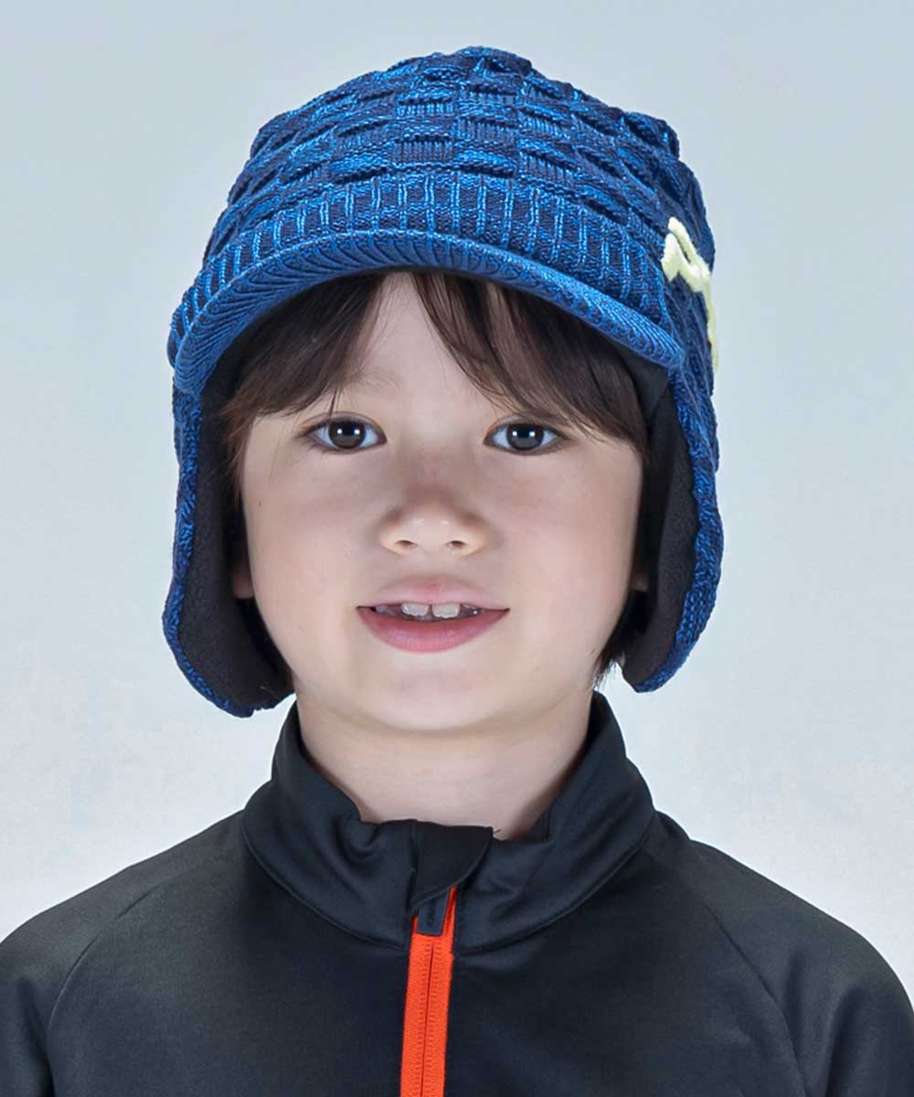 【KIDS/JUNIOR】子供用スキーウェア イヤーフラップニットハット 耳当て付き帽子 Maskman Earflap Knit Hat / Jr ACC /phenixスキーウェア23AW
