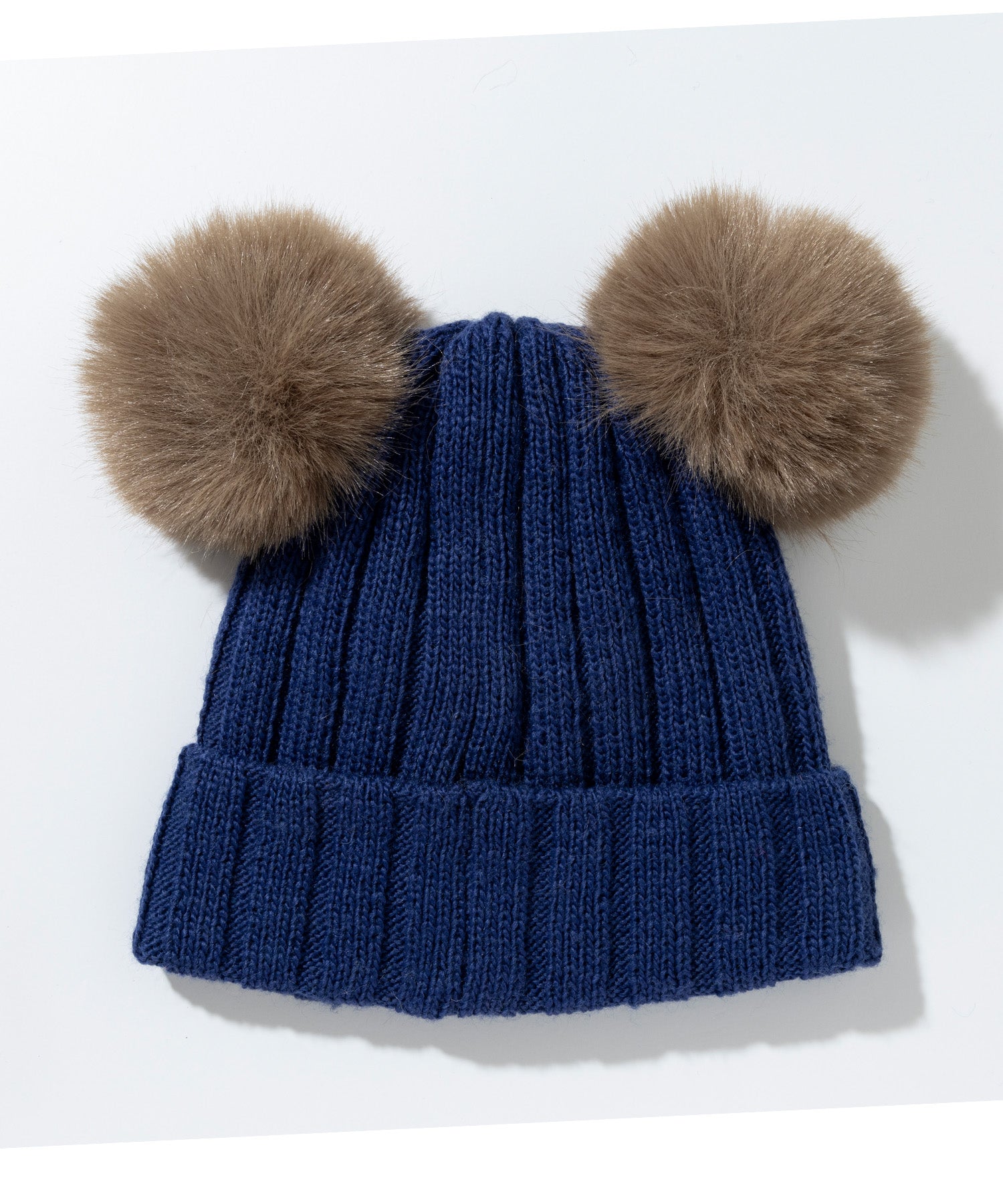 【KIDS/JUNIOR】Low Gauge Double Pompon Watch Hat ローゲージダブルポンポンニットハット /phenixスキーウェア 25AW