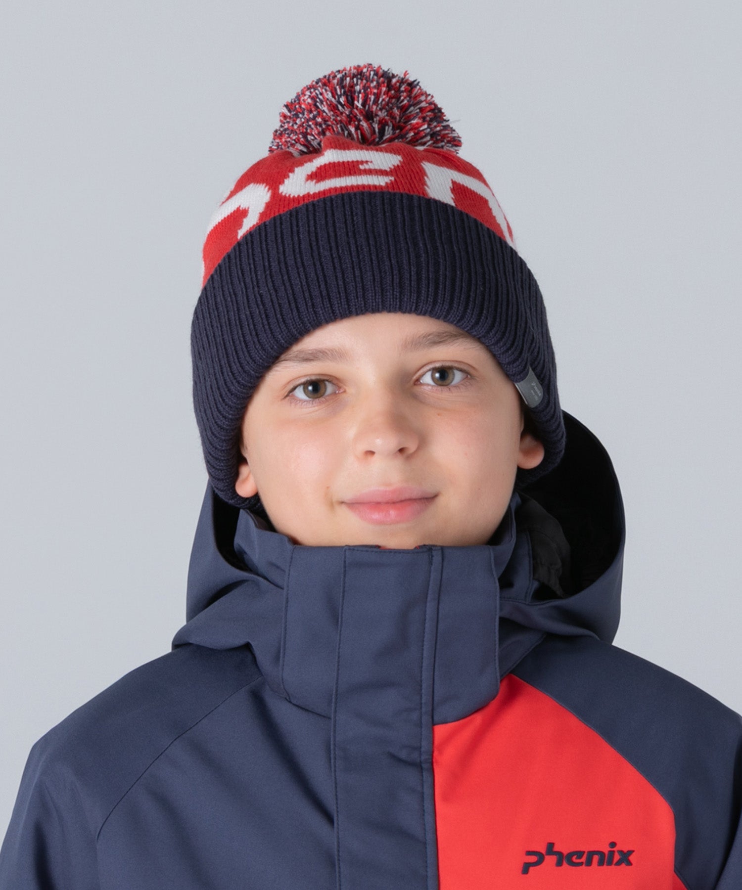 【KIDS/JUNIOR】Phenix Big Logo Junior Knit Hat フェニックスビッグロゴニットハット /phenixスキーウェア 25AW