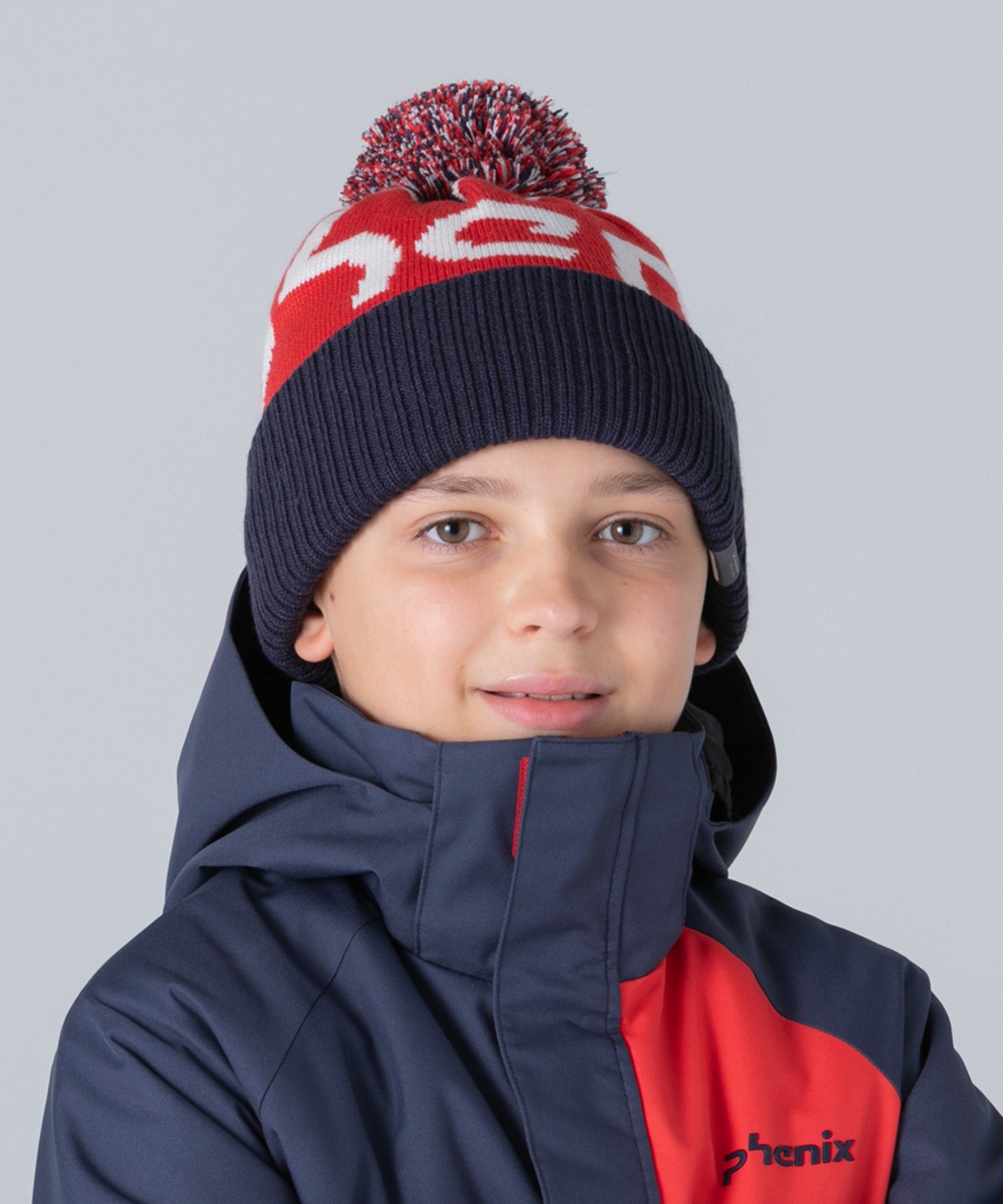 【KIDS/JUNIOR】Phenix Big Logo Junior Knit Hat フェニックスビッグロゴニットハット /phenixスキーウェア 25AW