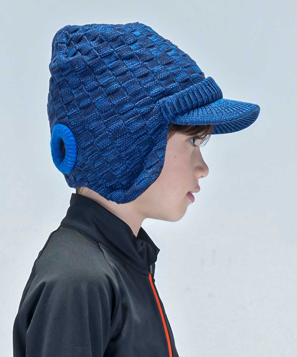 【KIDS/JUNIOR】子供用スキーウェア イヤーフラップニットハット 耳当て付き帽子 Maskman Earflap Knit Hat / Jr ACC /phenixスキーウェア23AW